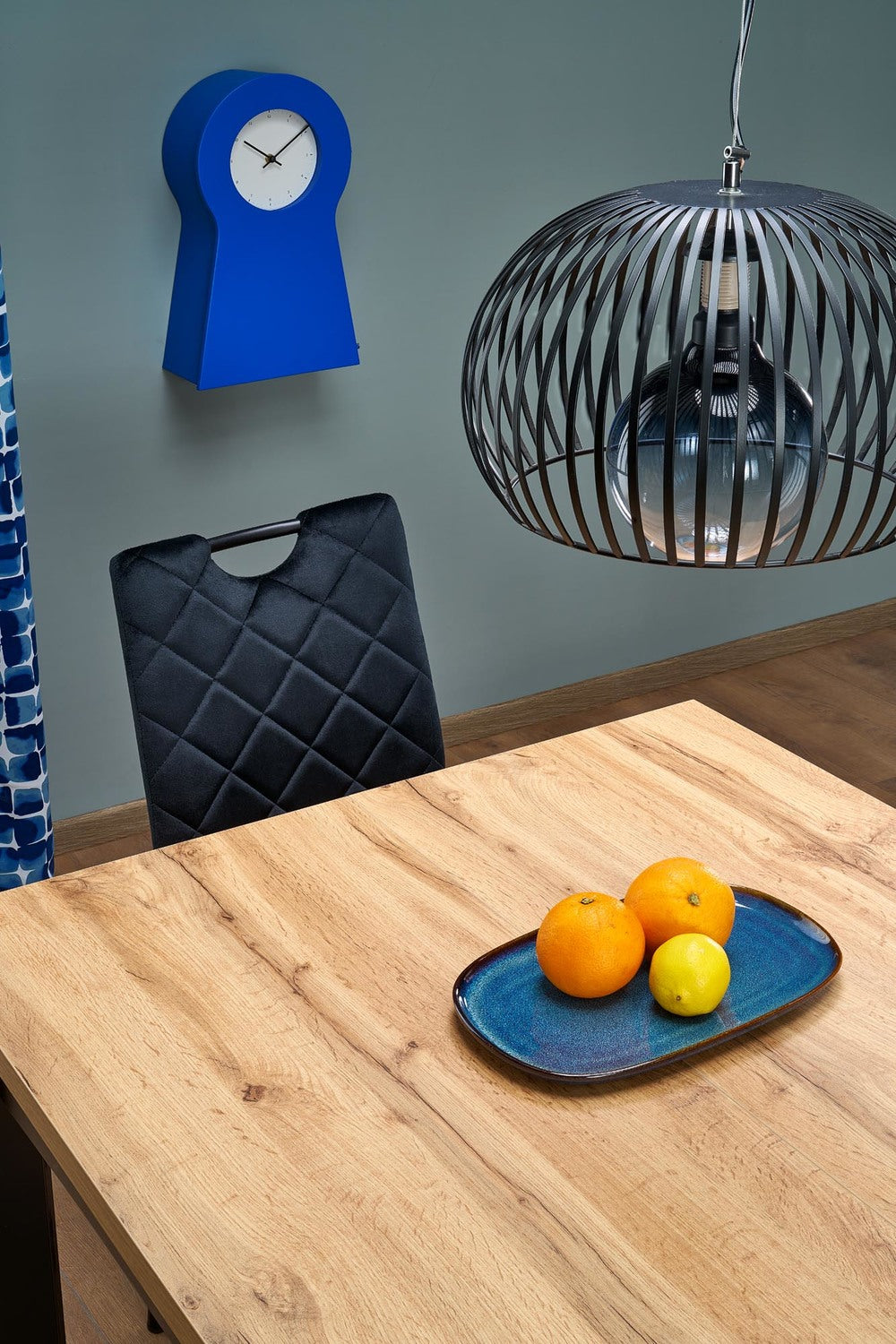 Galds Kubi 80/80/76 cm amatniecisks ozols/melns - N1 Home