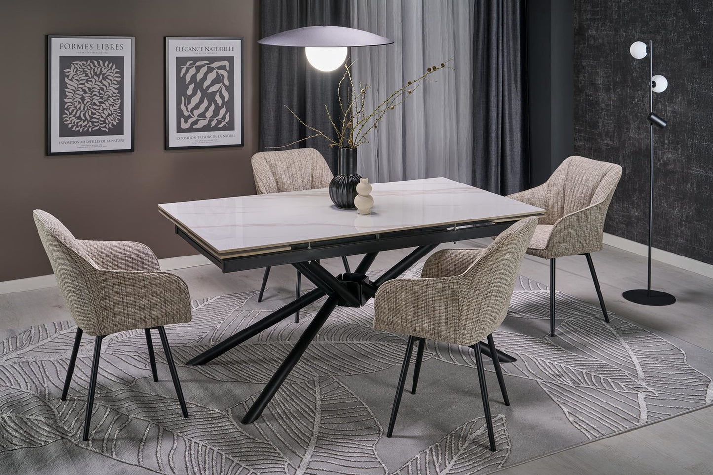 Krēsls Lotur 54/60/85/47 cm bēšs - N1 Home