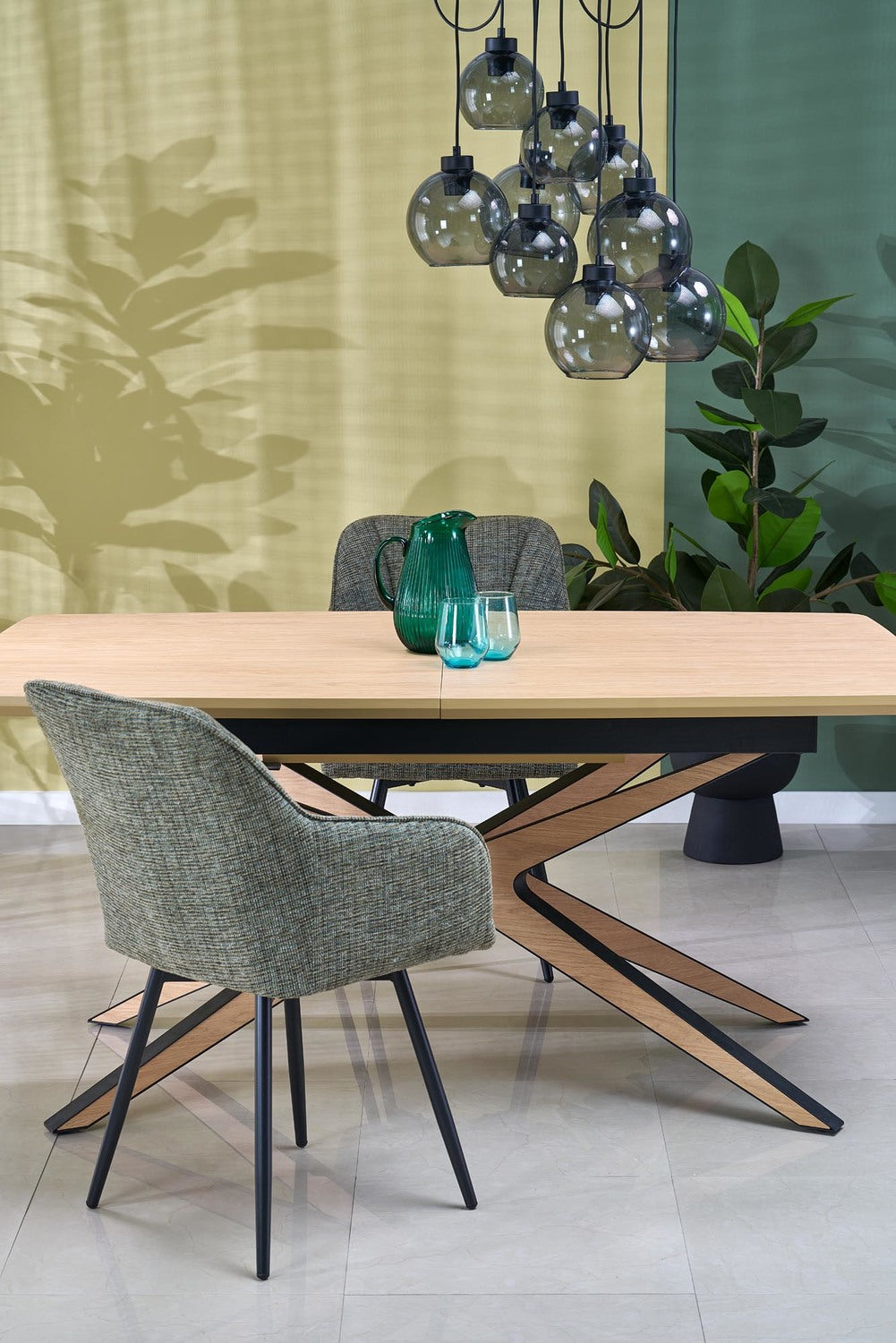 Krēsls Lotur 54/60/85/47 cm olīves - N1 Home
