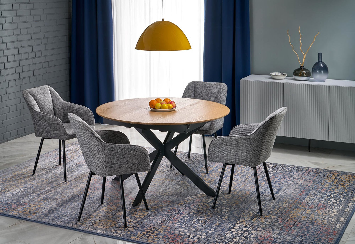 Krēsls Lotur 54/60/85/47 cm pelēks - N1 Home