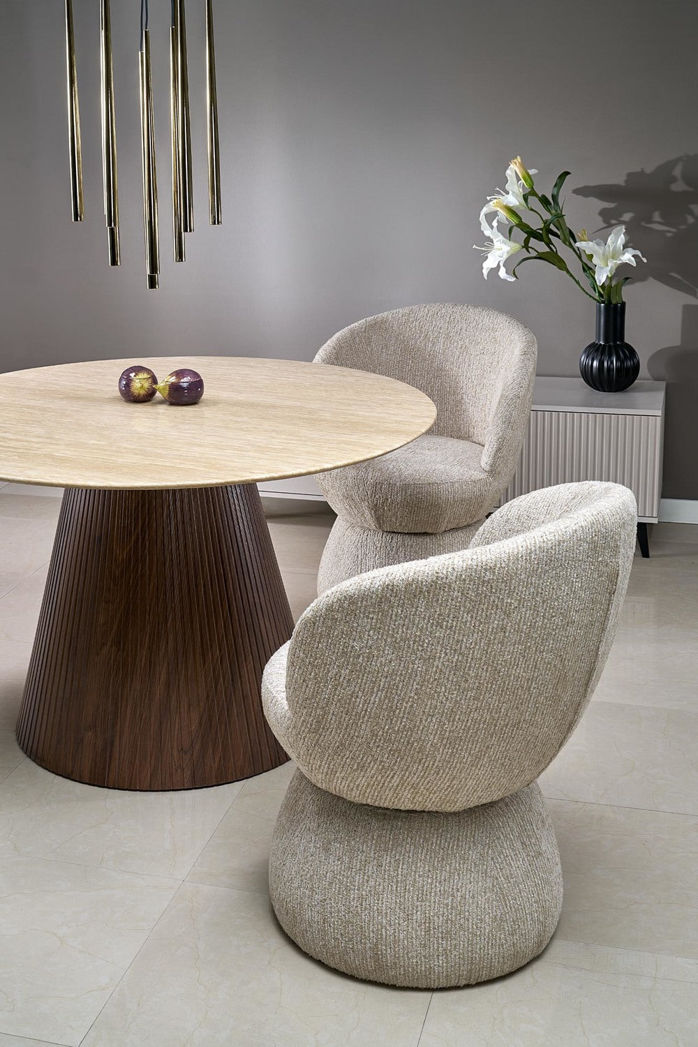 Krēsls Stoms 63/62/82/48 cm brūns - N1 Home