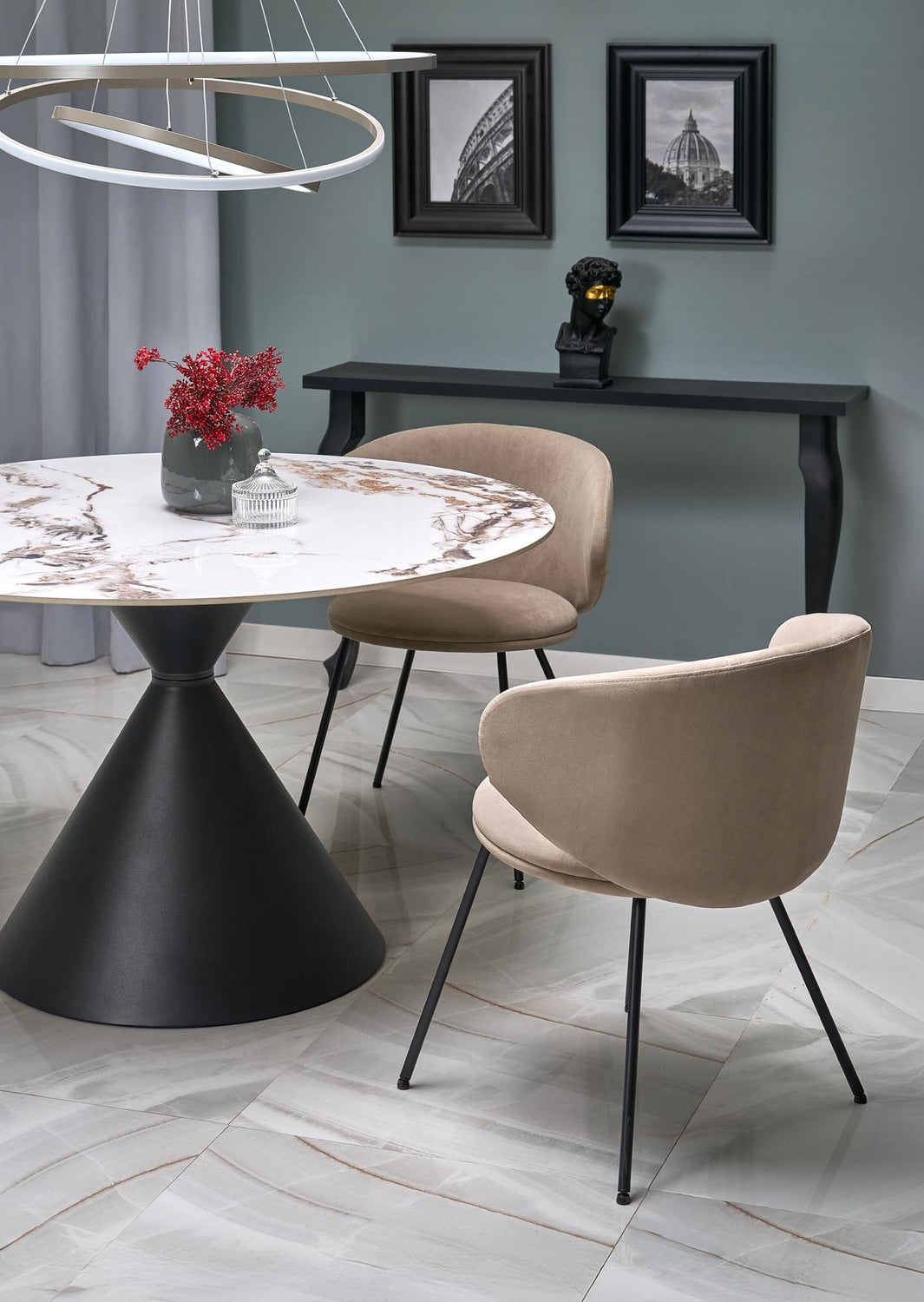 Krēsls Grozi 60/58/77/50 cm bēšs - N1 Home