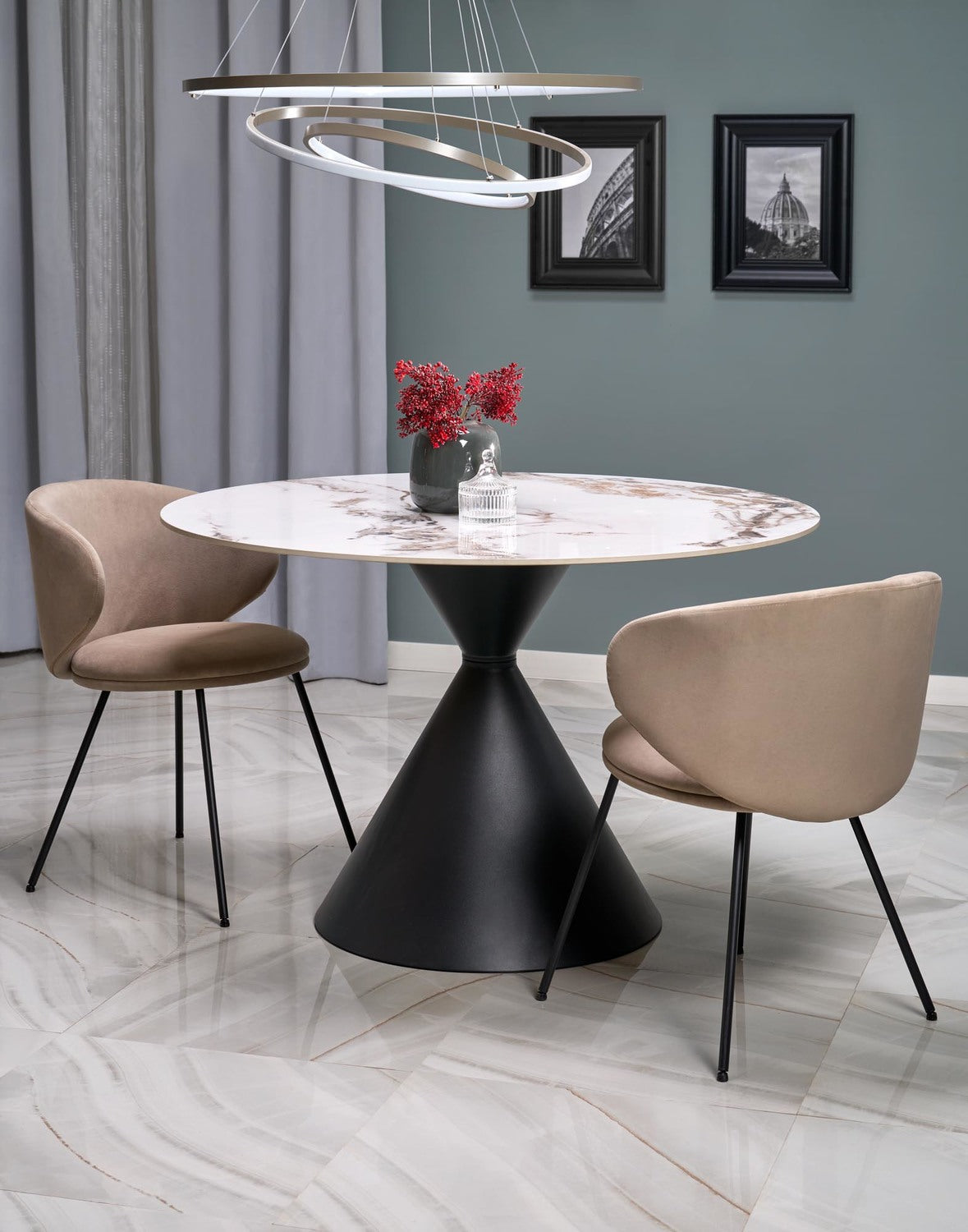 Krēsls Grozi 60/58/77/50 cm bēšs - N1 Home