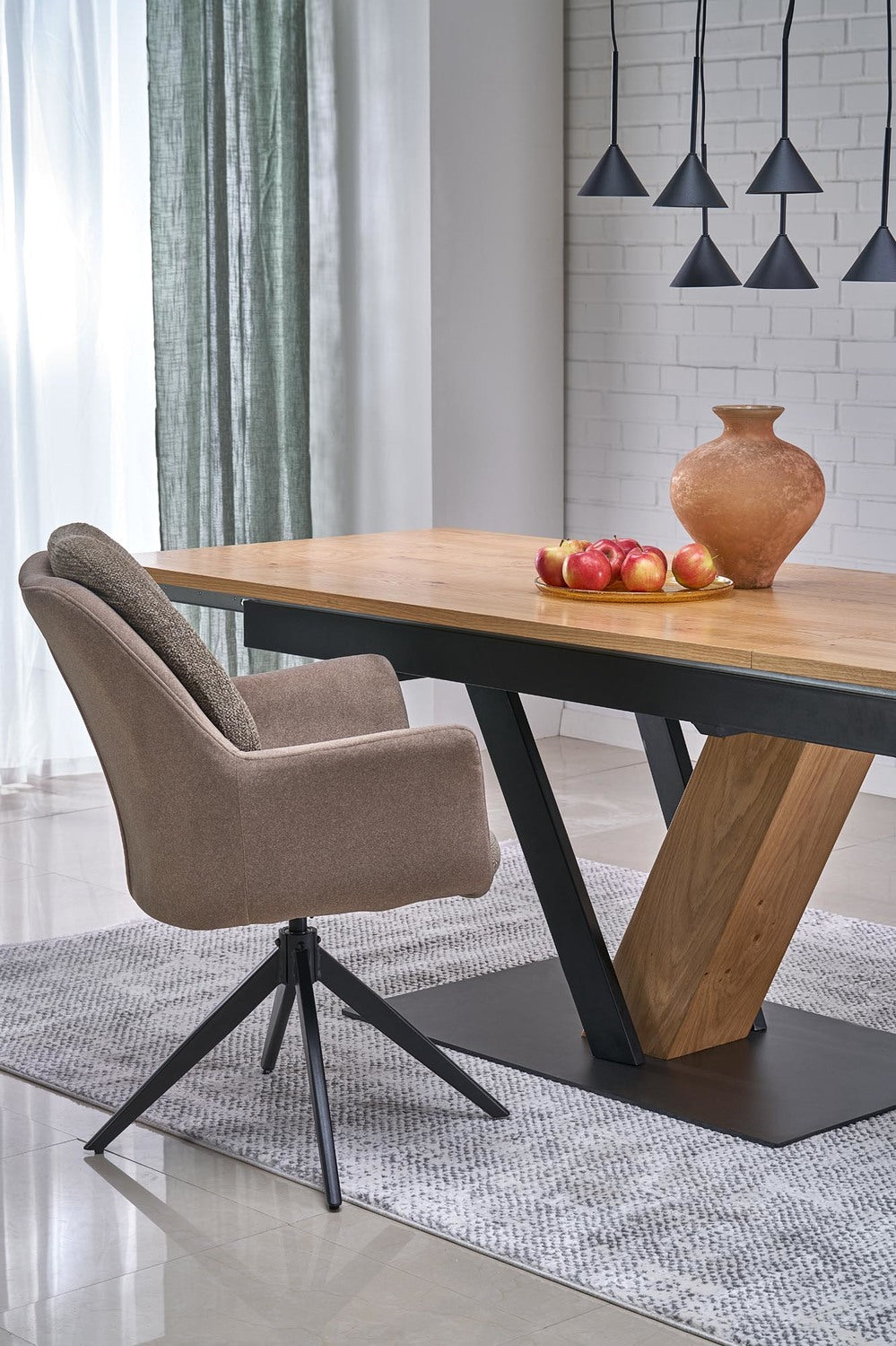 Krēsls Nuovo 65/73/94/50 cm brūns - N1 Home