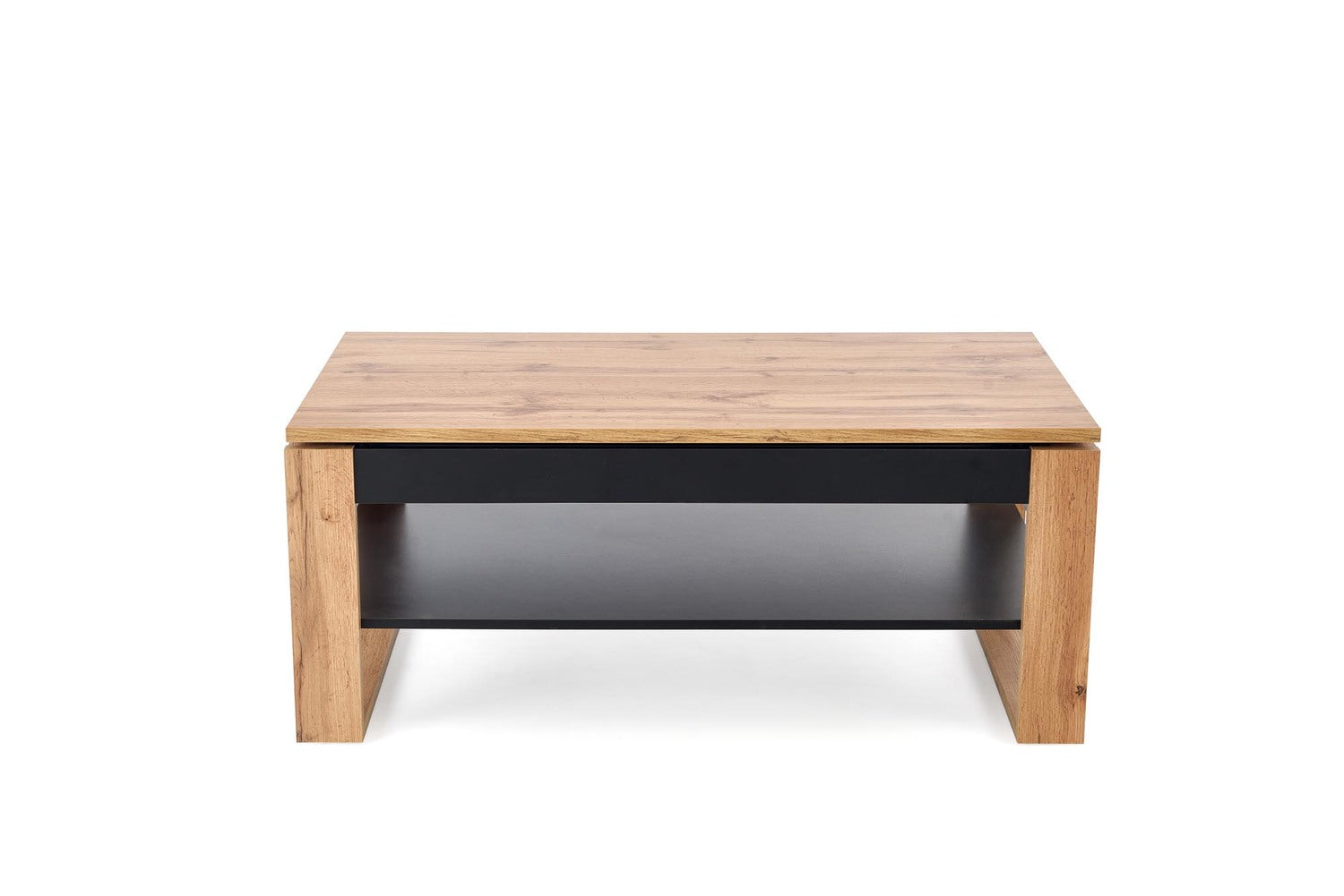 Kafijas galds Bets 114/65-92/50-72 cm amatnieku ozols/melns - N1 Home