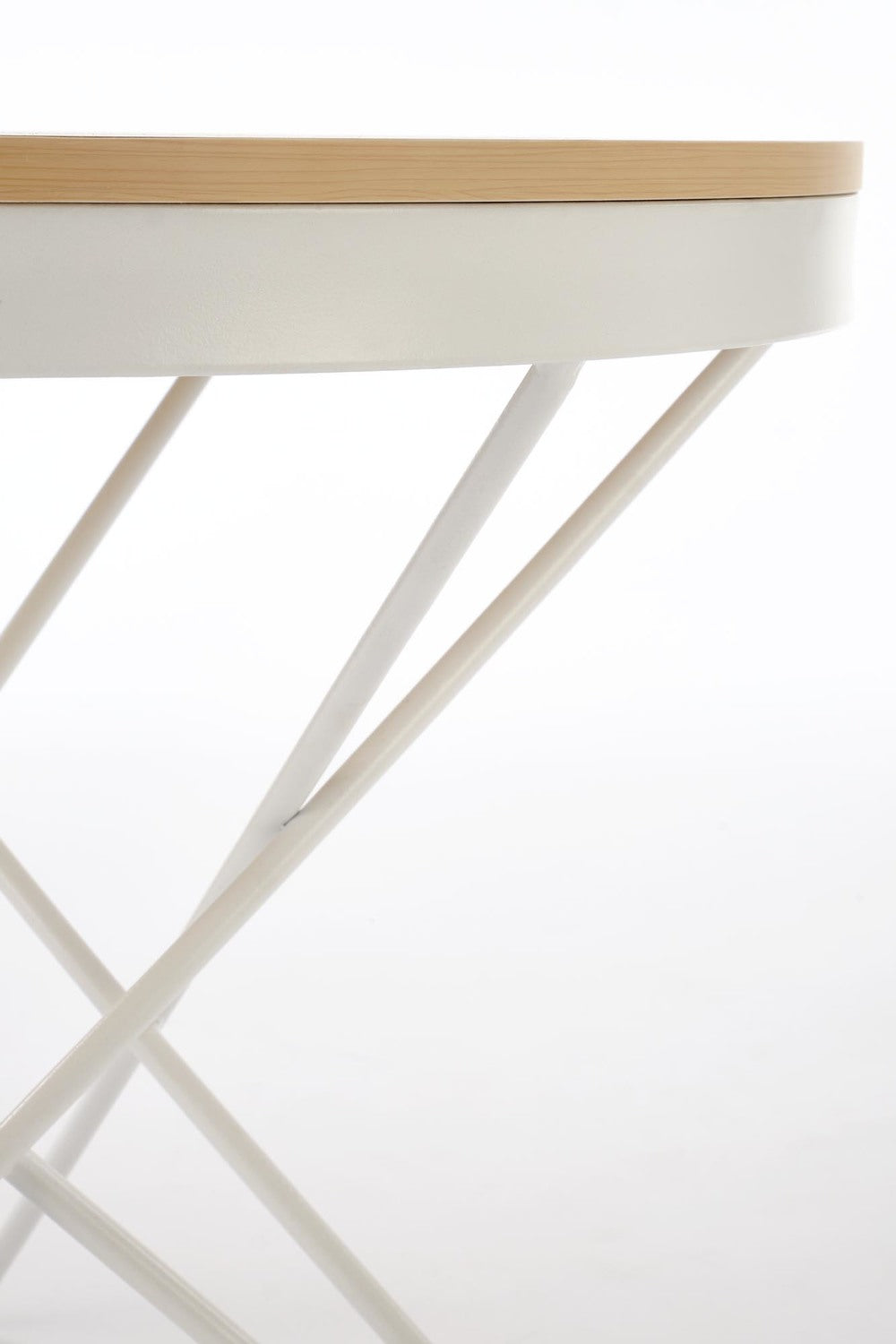 Kafijas galds Laili 60/55 cm dabīgs/balts - N1 Home