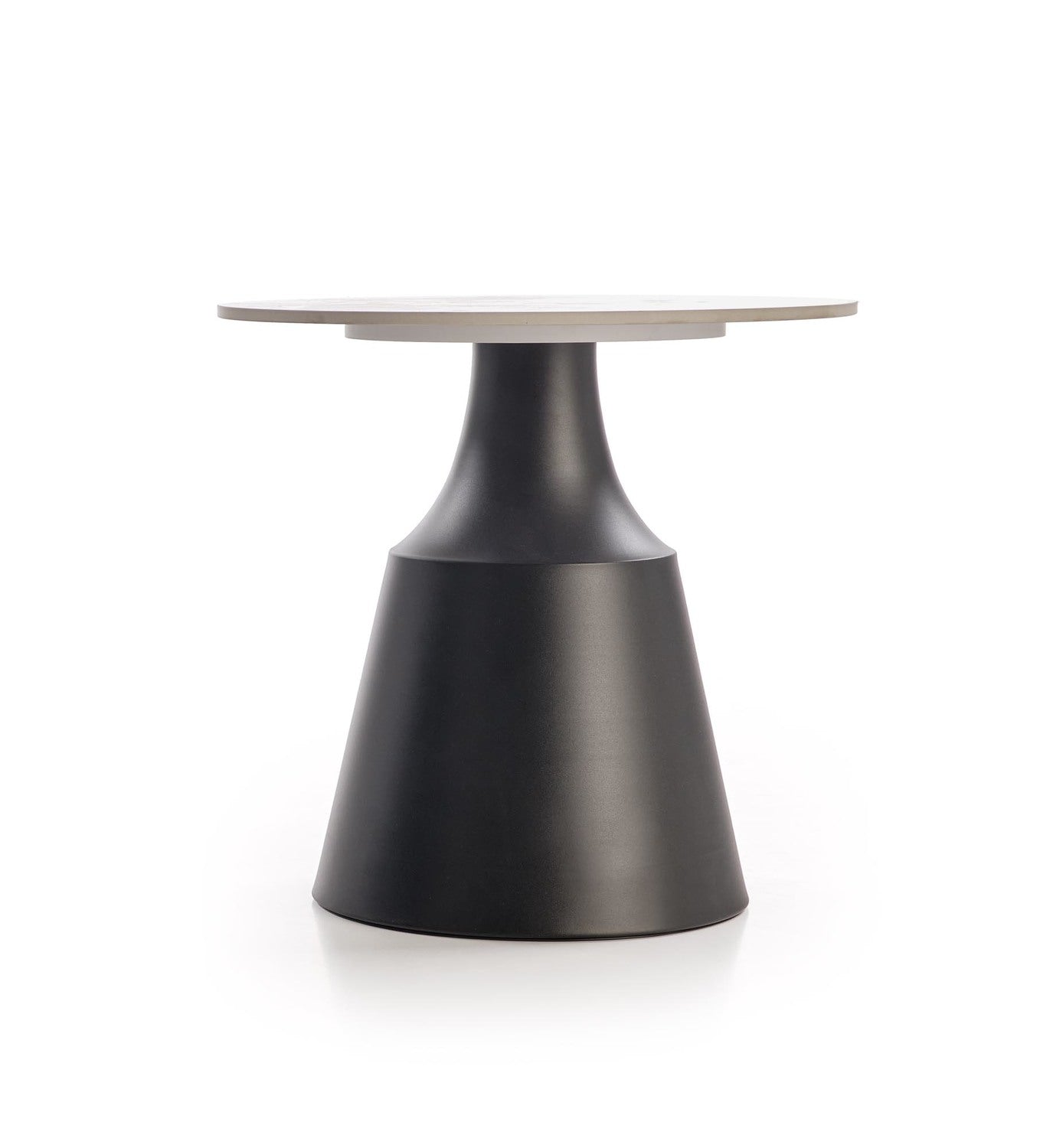 Kafijas galds(2) Magis 70/43 un 50/48 cm balts marmors/melns - N1 Home