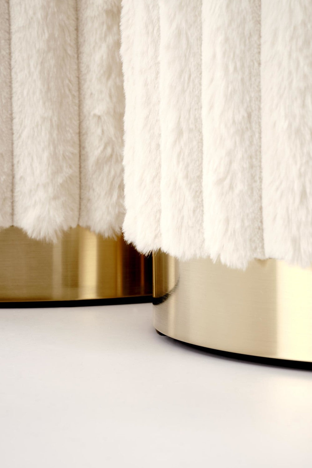 Pufs Fids (2) 36/44 un 31/38 cm krēms - N1 Home