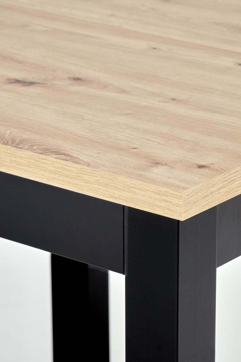 Galds Kubi 80/80/76 cm amatniecisks ozols/melns - N1 Home