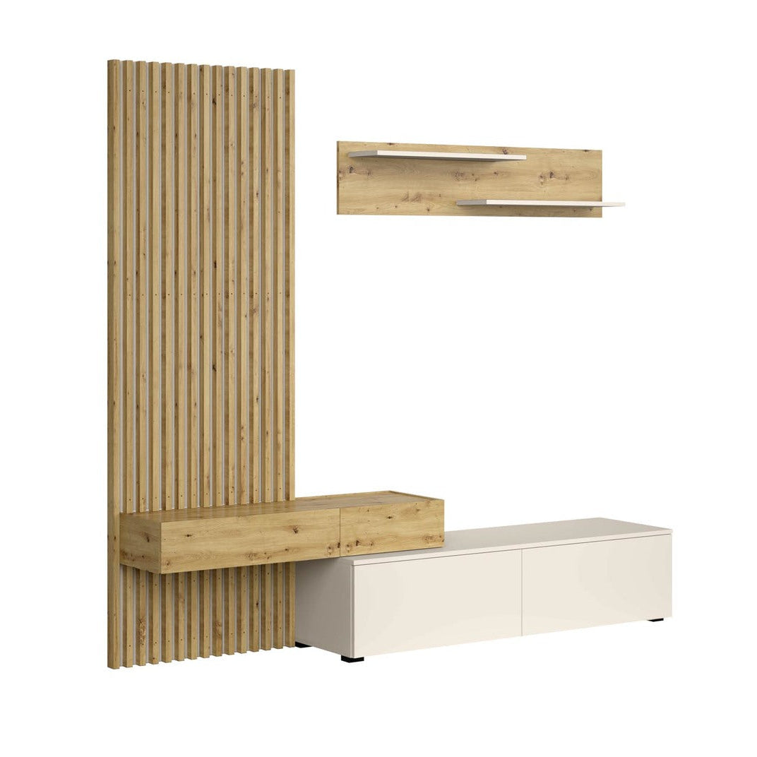 Mēbeļu komplekts Karmina 210 cm Artizan ozols/kašmirs - N1 Home