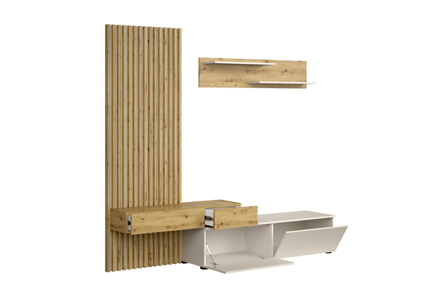 Mēbeļu komplekts Karmina 210 cm Artizan ozols/kašmirs - N1 Home