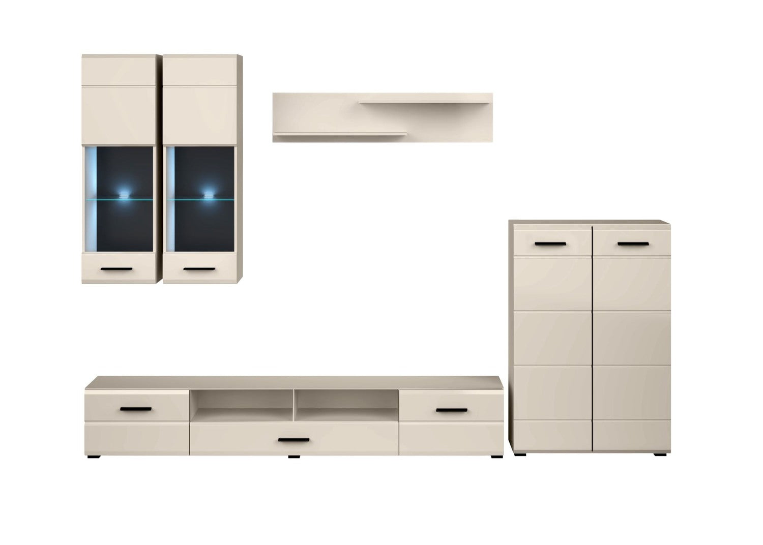 Mēbeļu komplekts Valena 280 cm kašmirs - N1 Home