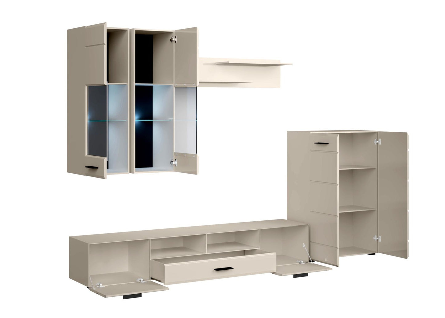 Mēbeļu komplekts Valena 280 cm kašmirs - N1 Home