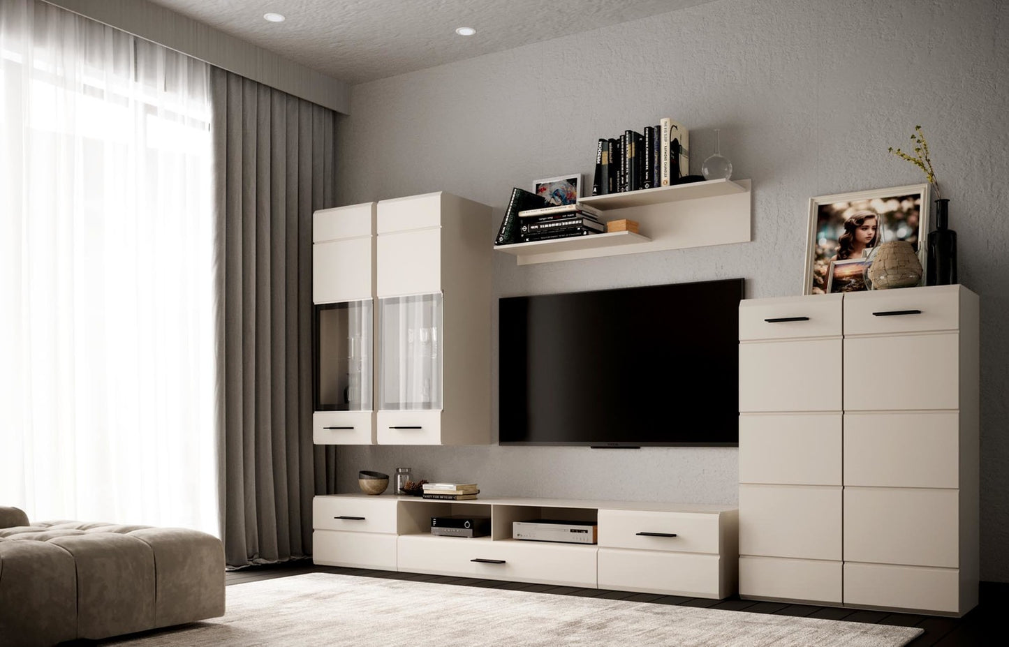 Mēbeļu komplekts Valena 280 cm kašmirs - N1 Home