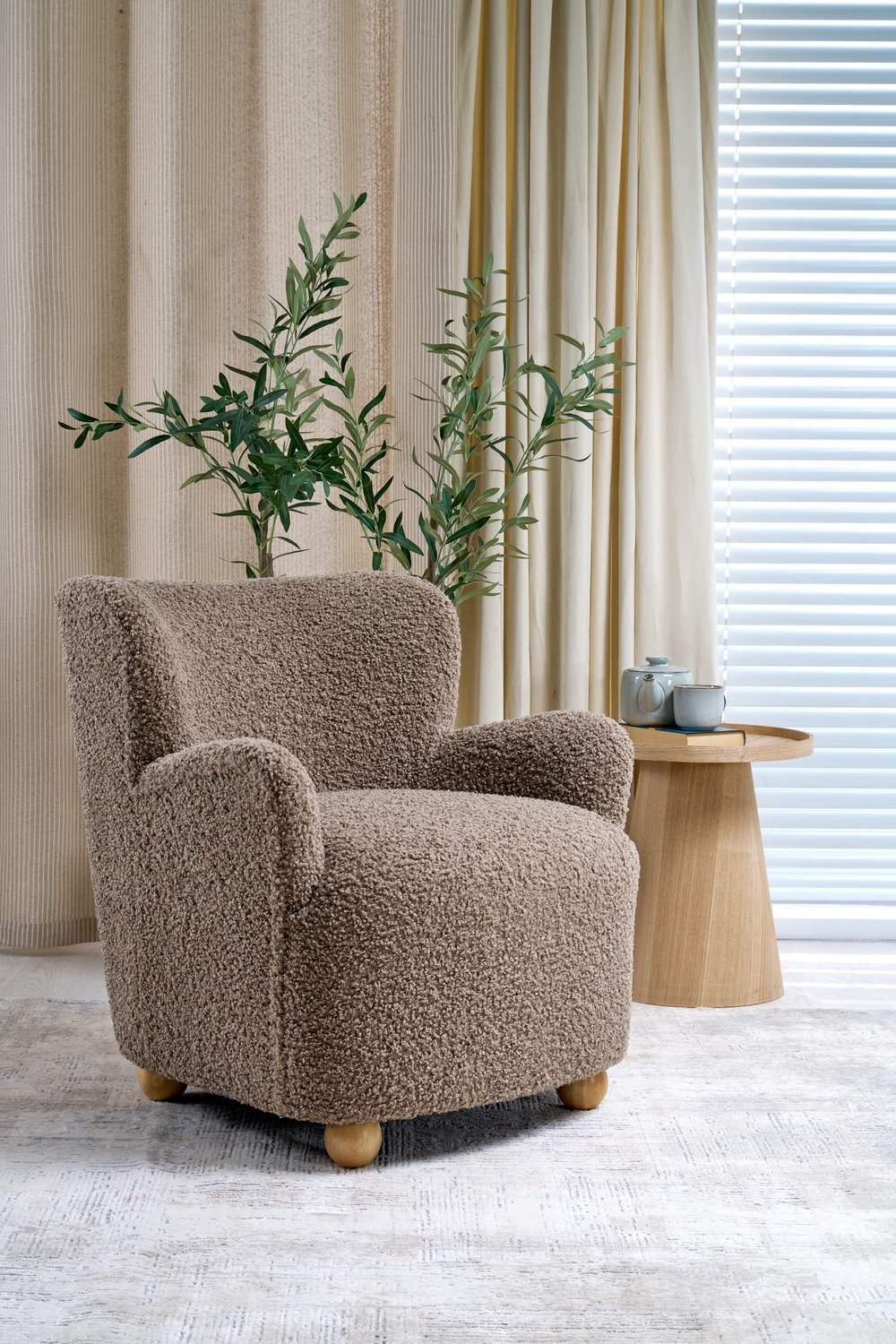 Krēsls Clau 80/80/82/50 cm cappuccino
