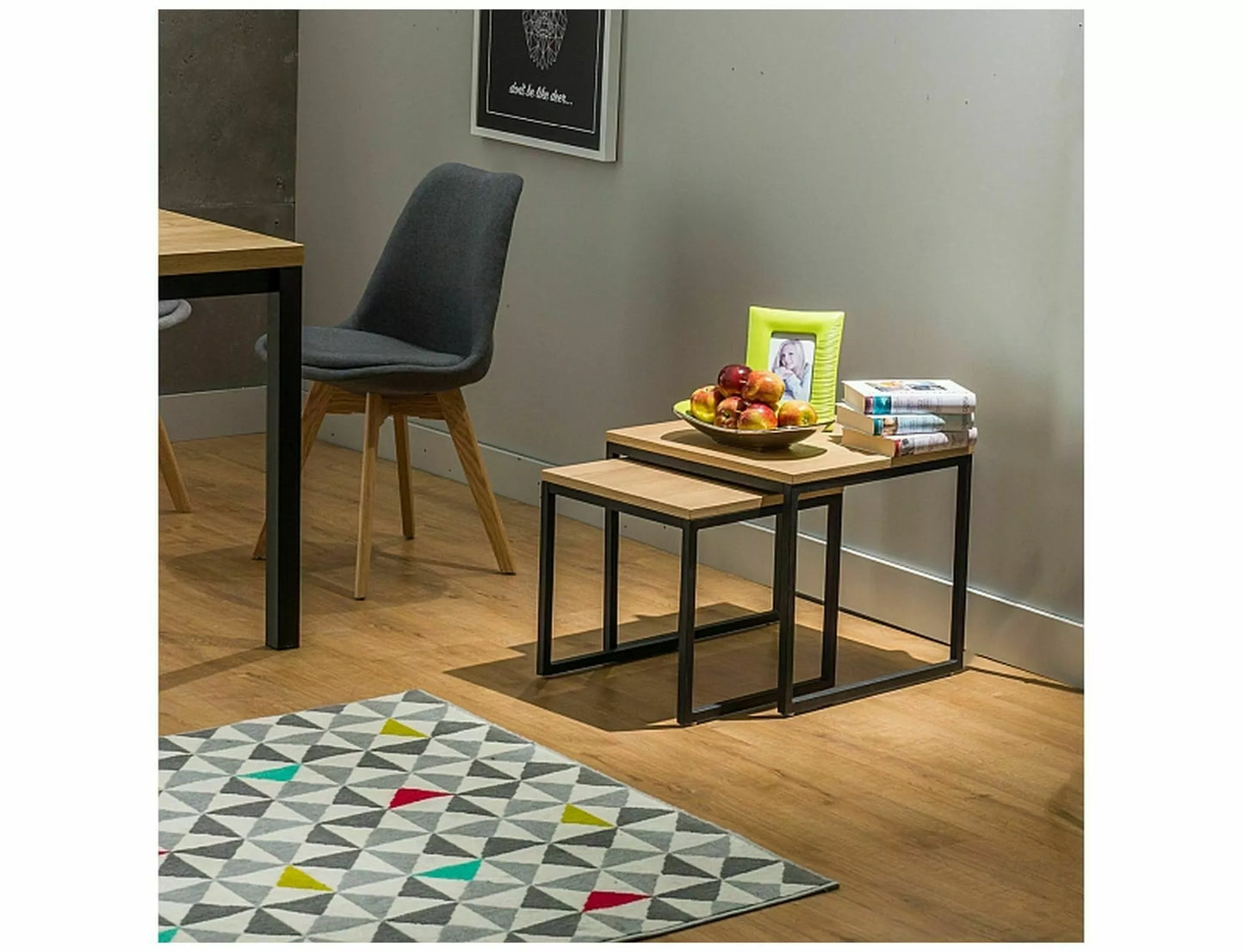 Kafijas galdiņi Lari 50/50/45, 40/40/40 cm ozols - N1 Home