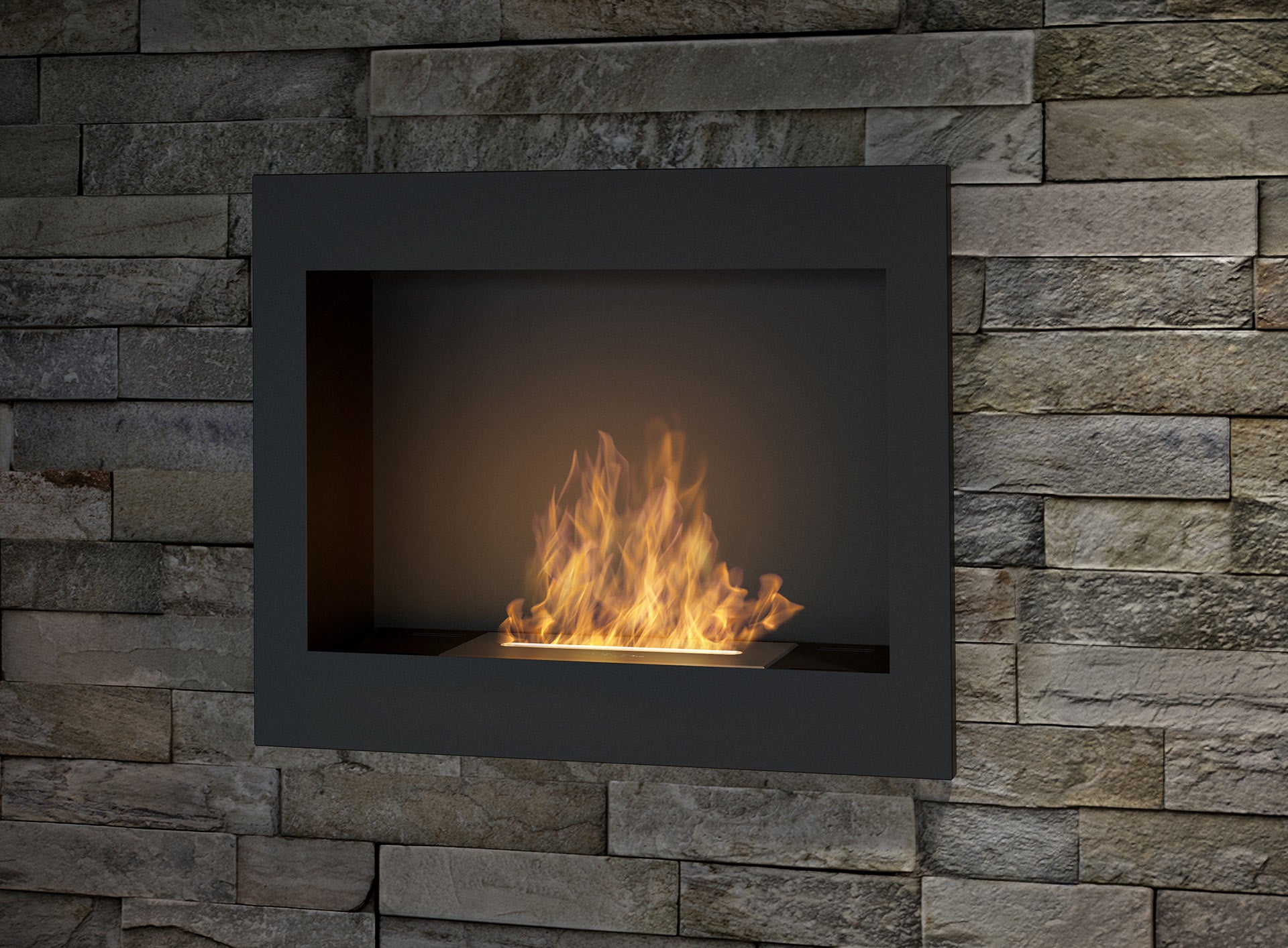 Biokamīns Frams 600 60/49/18 cm melns - N1 Home