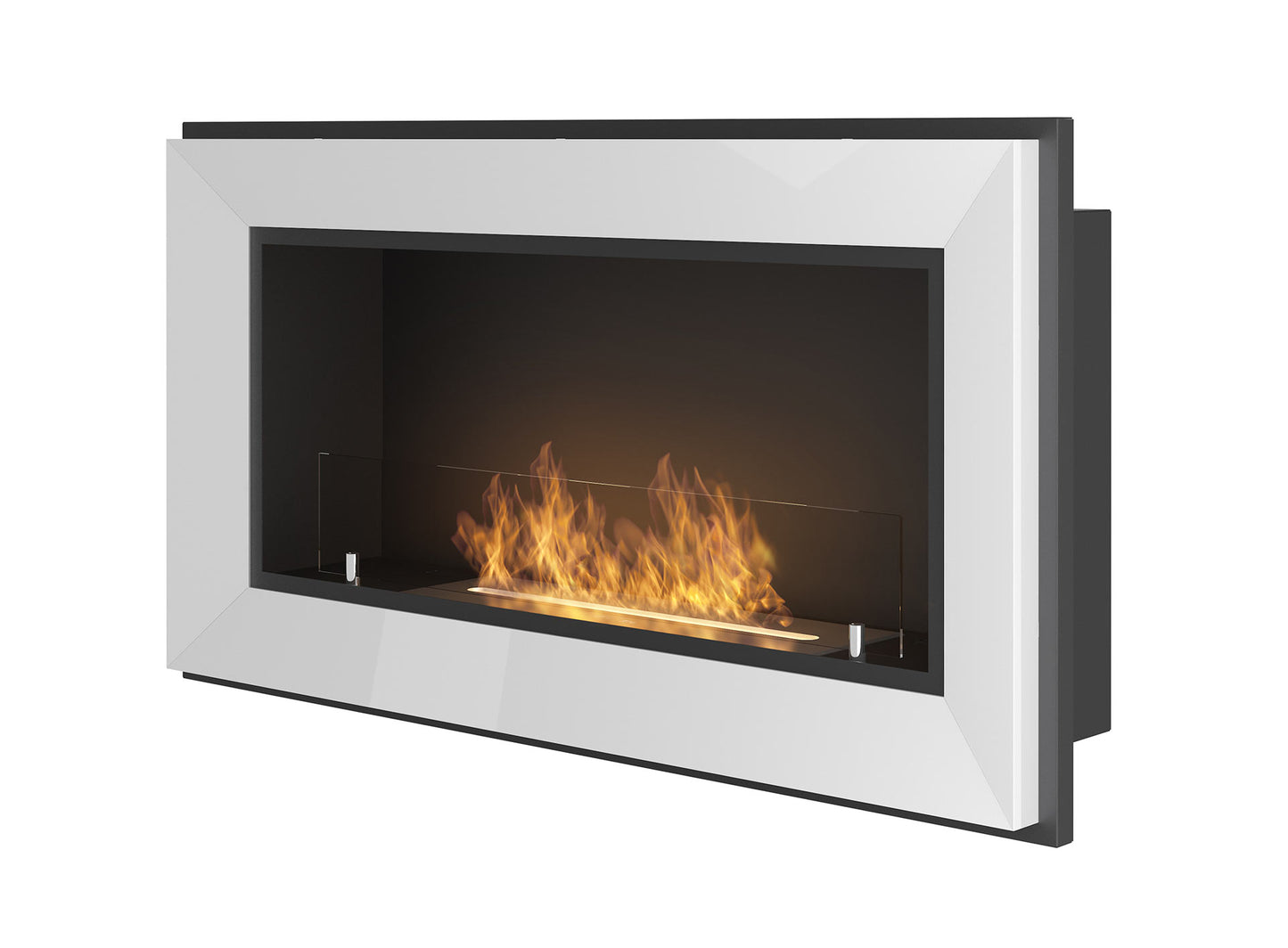 Biokamīns Frams 900 90/49/18 cm balts - N1 Home