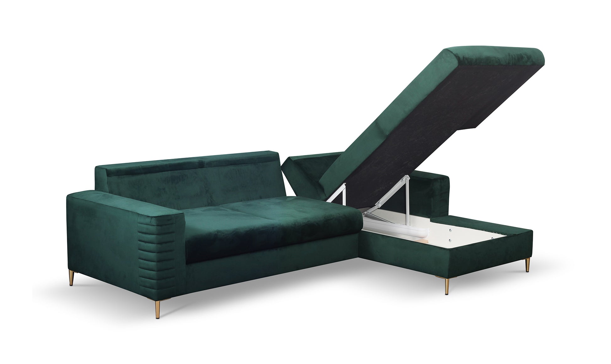 Dīvāns Colis 252/117,5/165 cm jungle green - N1 Home