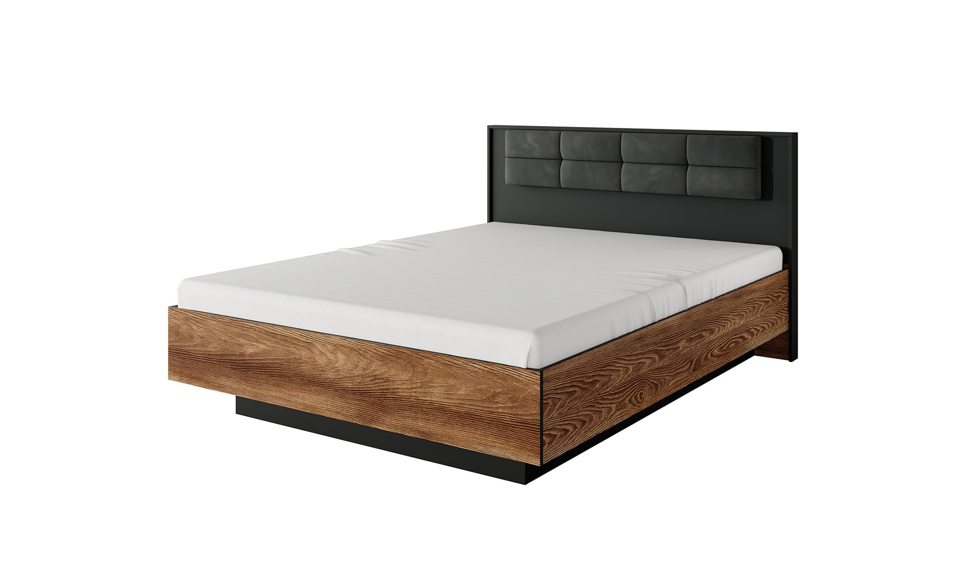 Gulta Milts 160/200 cm kastaņkrāsas/antracīts - N1 Home