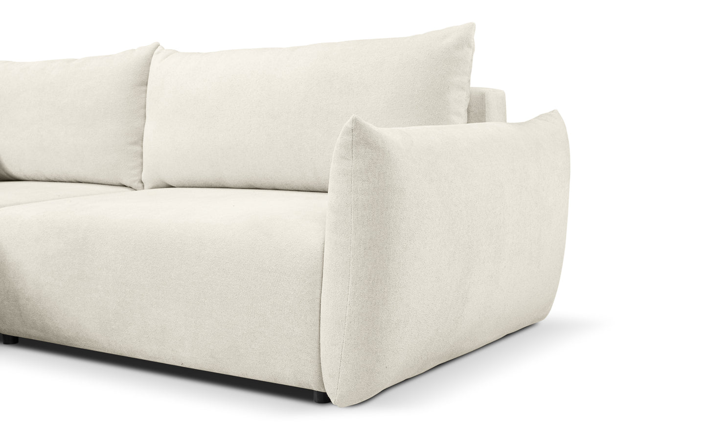 Dīvāns Alloreo 257/88/177 cm krēms - N1 Home