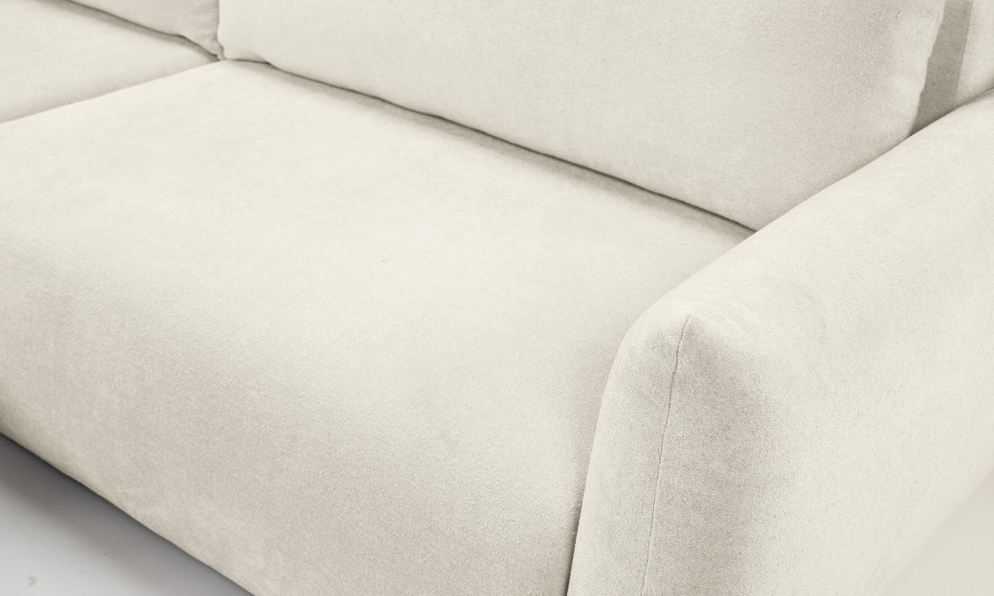 Dīvāns Alloreo 257/88/177 cm krēms - N1 Home