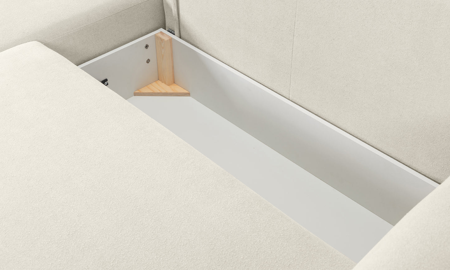 Dīvāns Alloreo 257/88/177 cm krēms - N1 Home