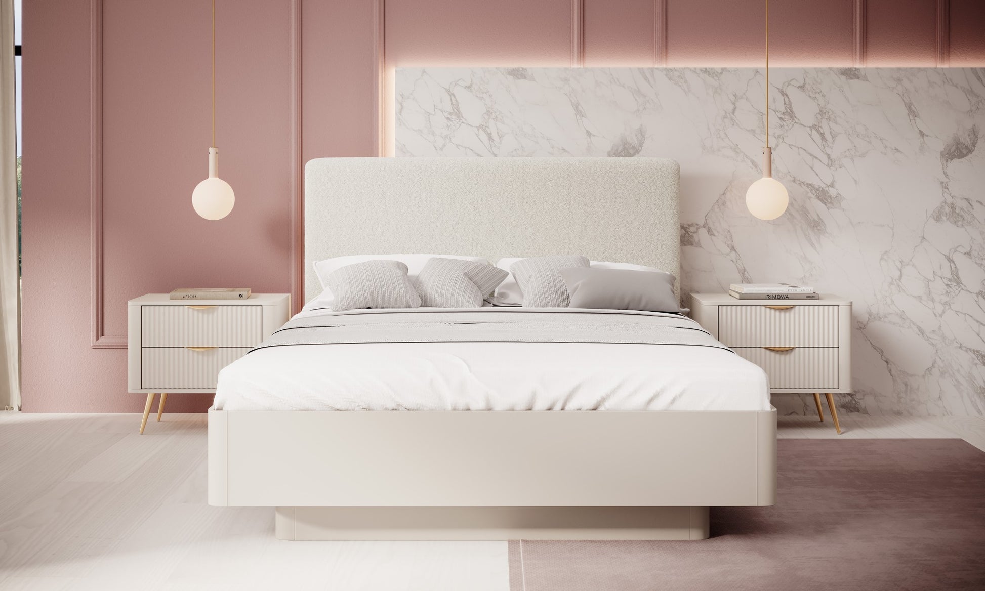 Gulta Lanti 160/200 cm bēšs - N1 Home