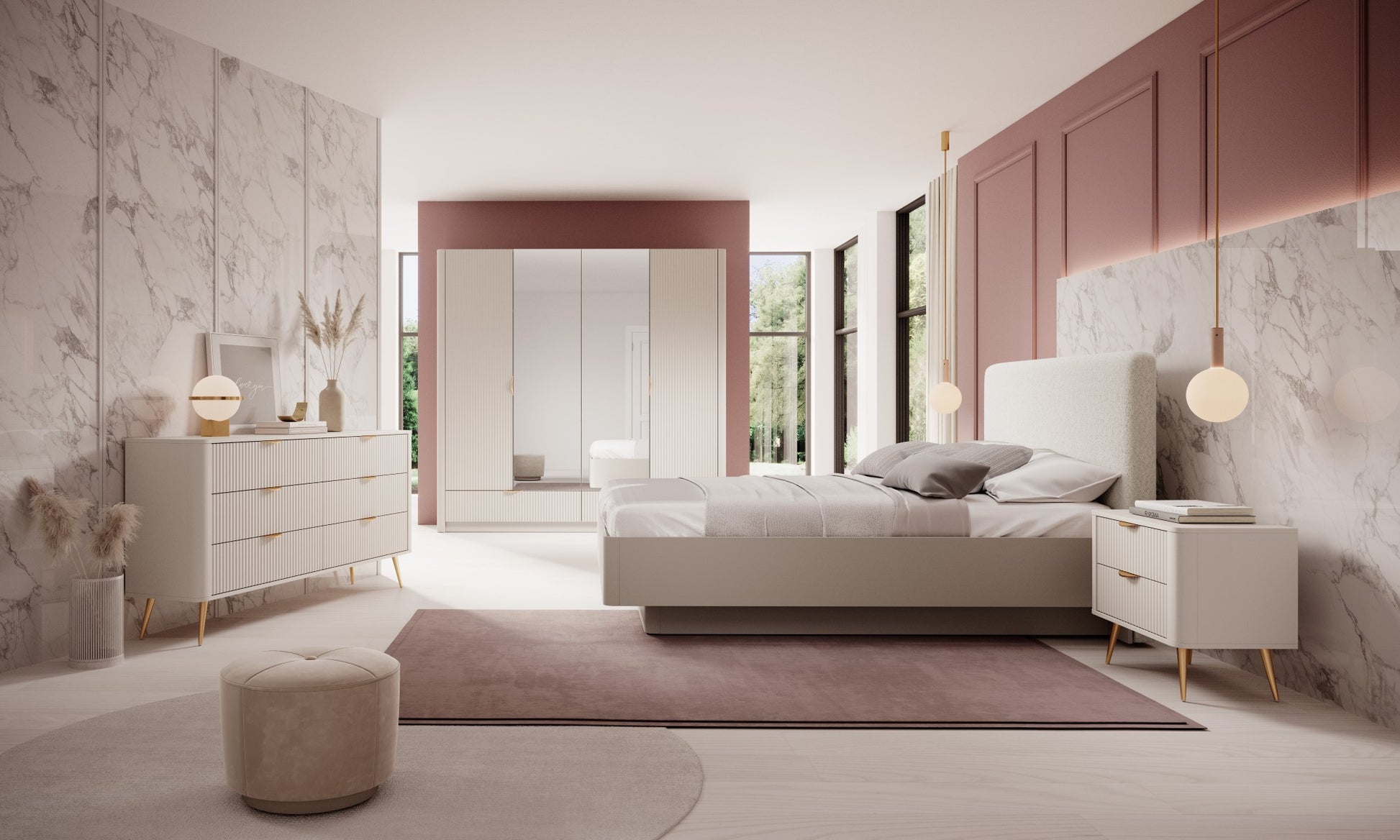 Gulta Lanti 160/200 cm bēšs - N1 Home