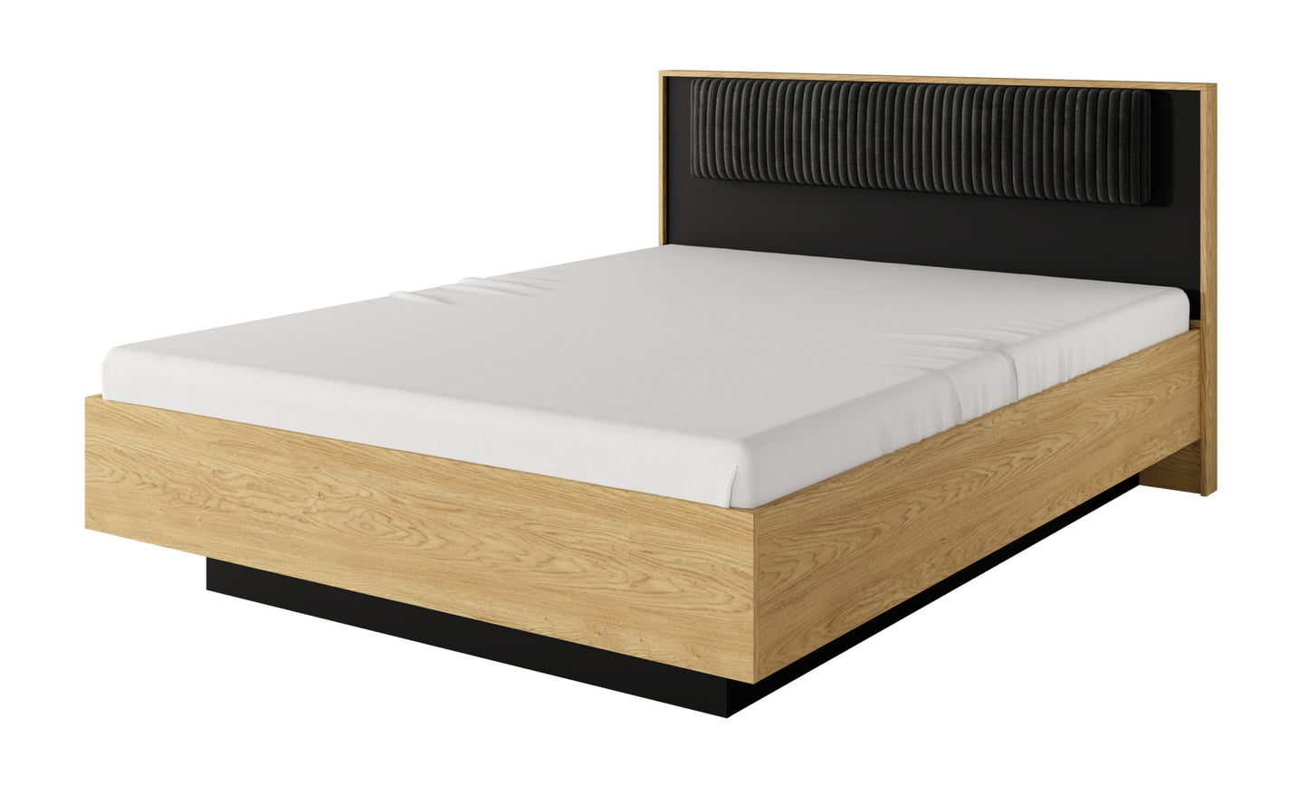 Gulta Balta 160/200 cm baltik ozols/melns - N1 Home