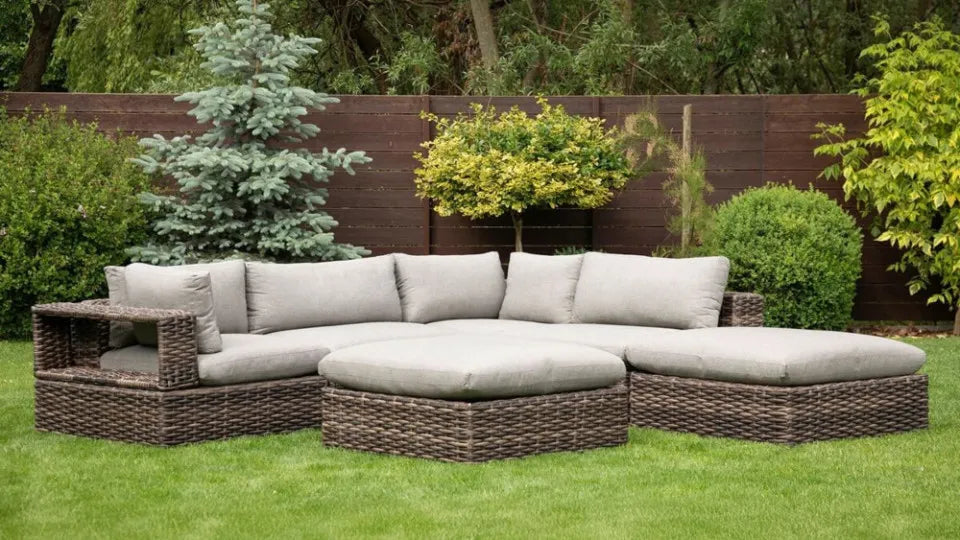 Dārza dīvāns Russe Kafe pelēks - N1 Home