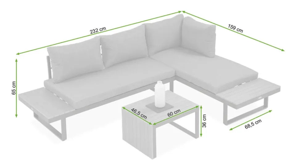 Dārza komplekts Tulis tumši pelēks - N1 Home