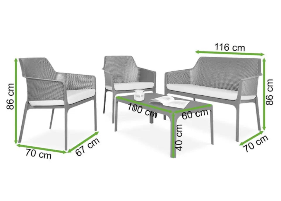 Dārza komplekts Narvi Reli korallo - N1 Home