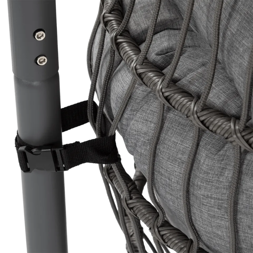 Kokona piekaramais krēsls Harmo  84/187/66 cm pelēks - N1 Home