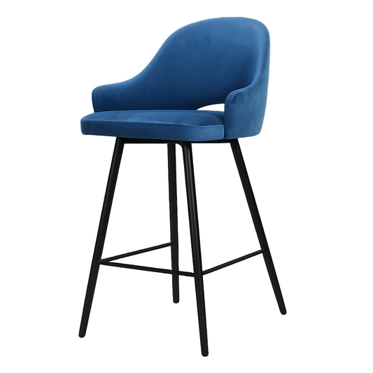 Dāra krēsls Huga 93/53/48 cm zils/melns