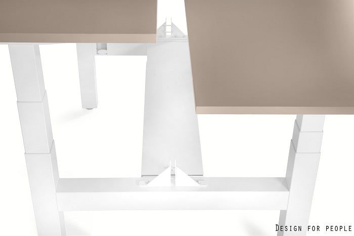 Galds Fino double 140/149,5 cm balts/balts - N1 Home