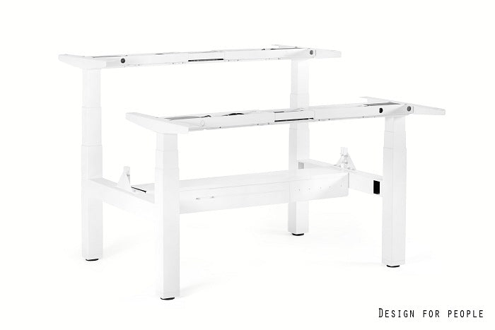 Galds Fino double 140/149,5 cm balts/balts - N1 Home