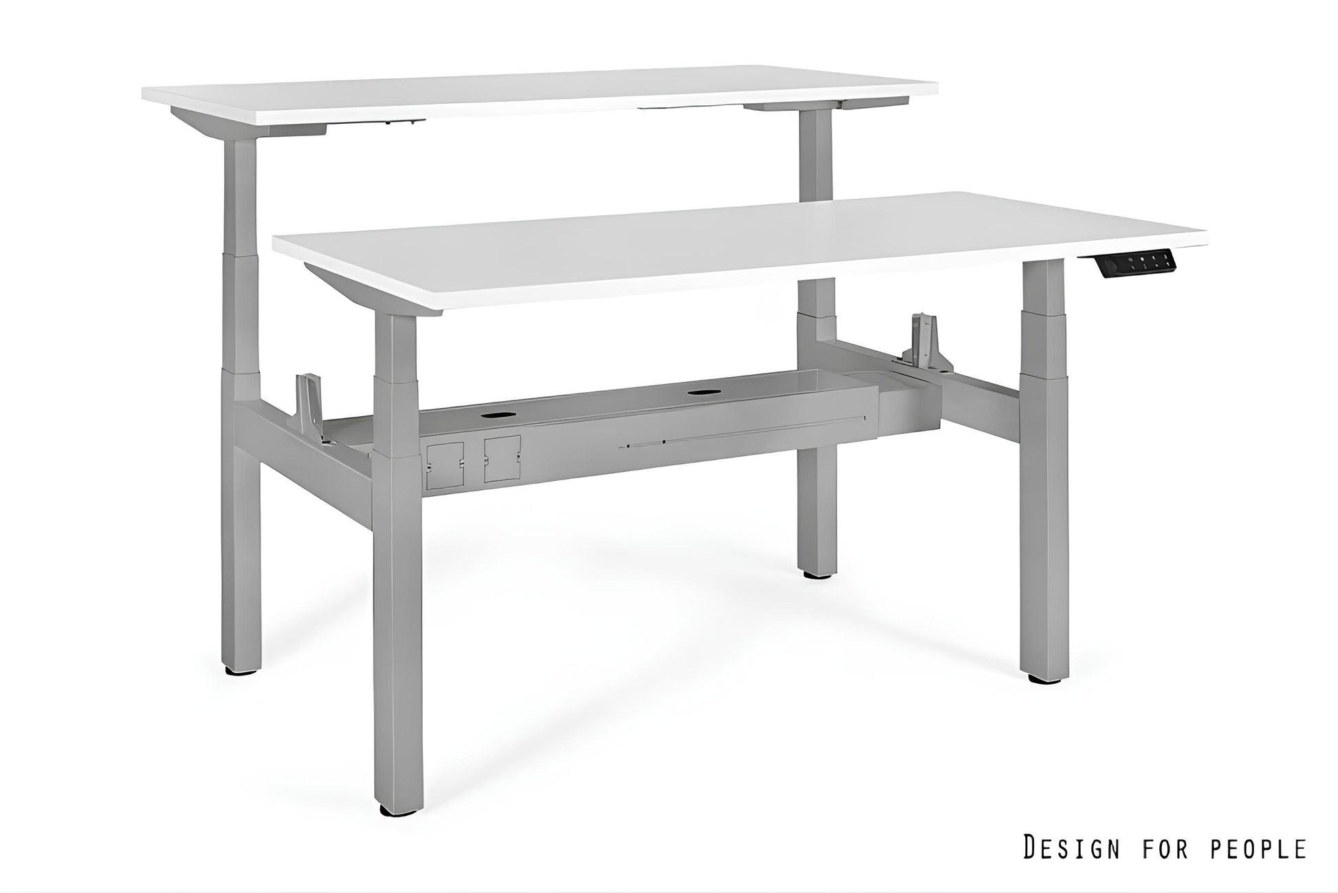 Galds Aktiva II 140; 160/70 cm pelēks/balts - N1 Home