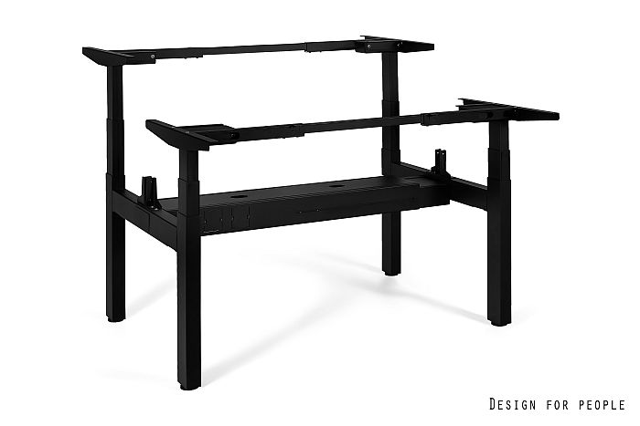 Galds Aktiva II 140; 160/70 cm melns/balts - N1 Home