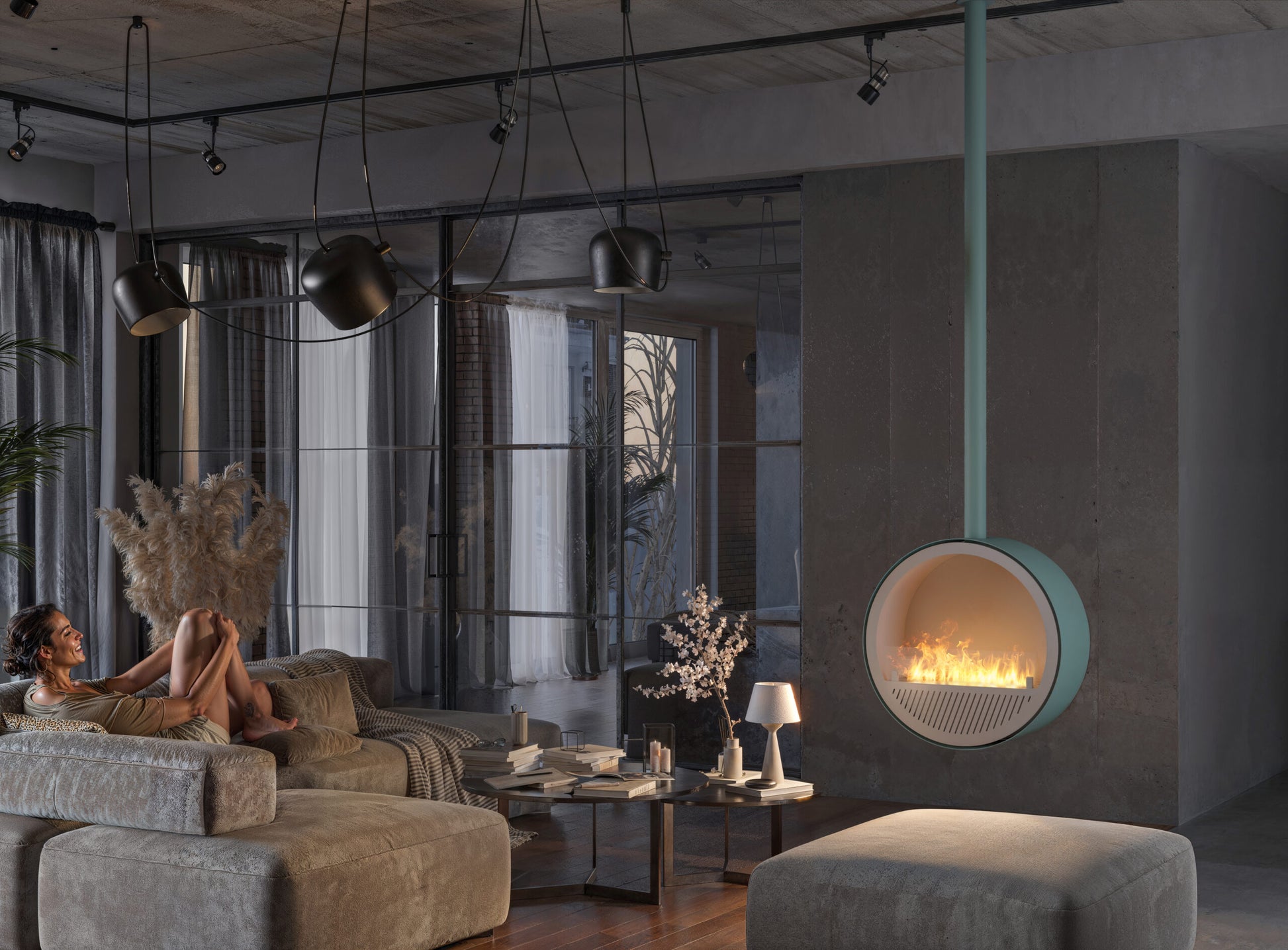 Biokamīns Incyrc Slim 72/30/220 cm balts - N1 Home