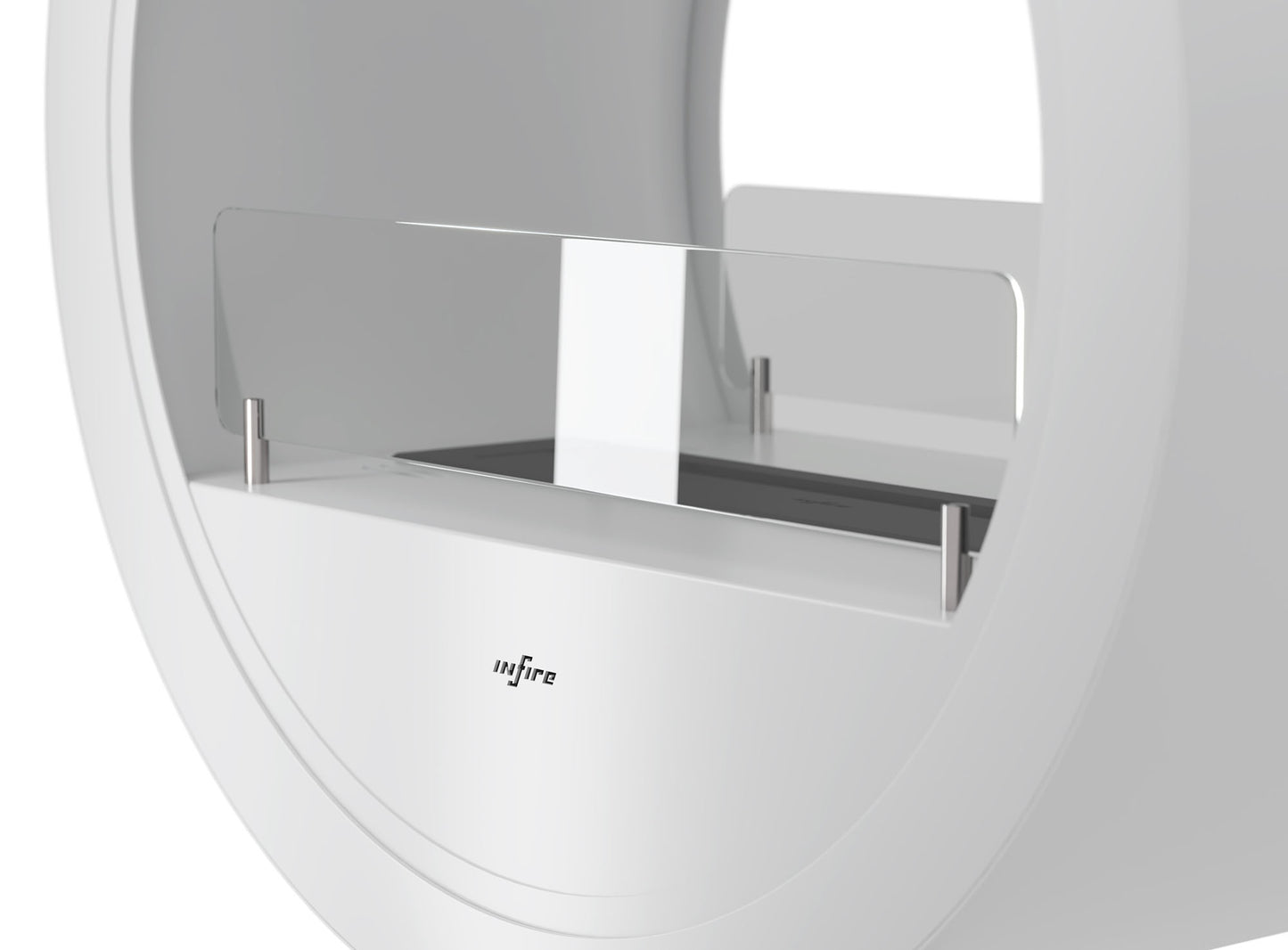 Biokamīns Incyrc stand 2side 218/70/35 cm balts - N1 Home