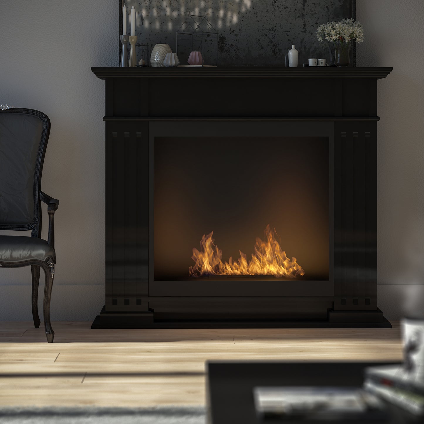 Boikamīns Inport 1 115/100/25 cm melns - N1 Home