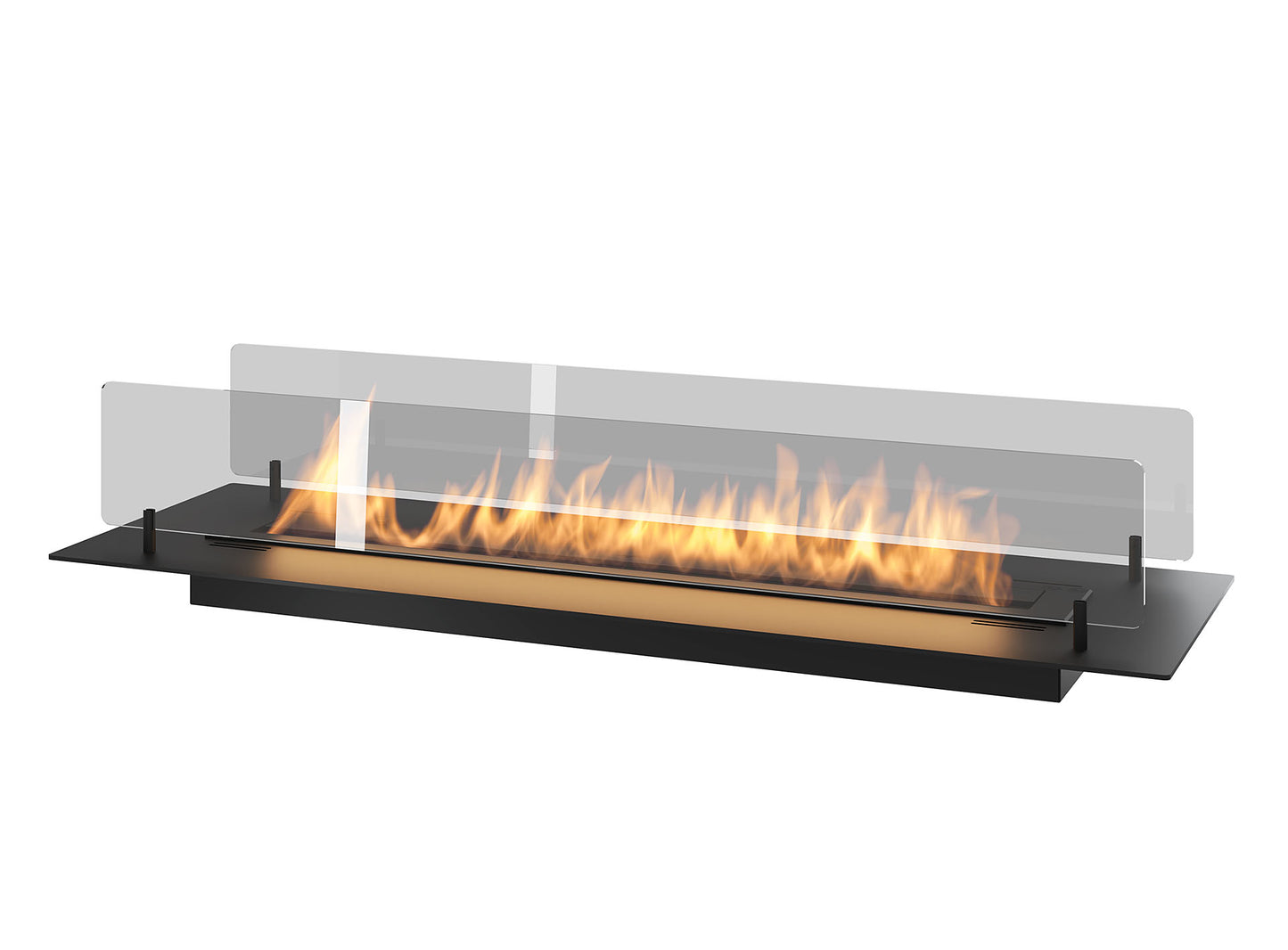 Biokamīns Inser 60/32/550; 100/32/50; 120/32/50 cm melns - N1 Home