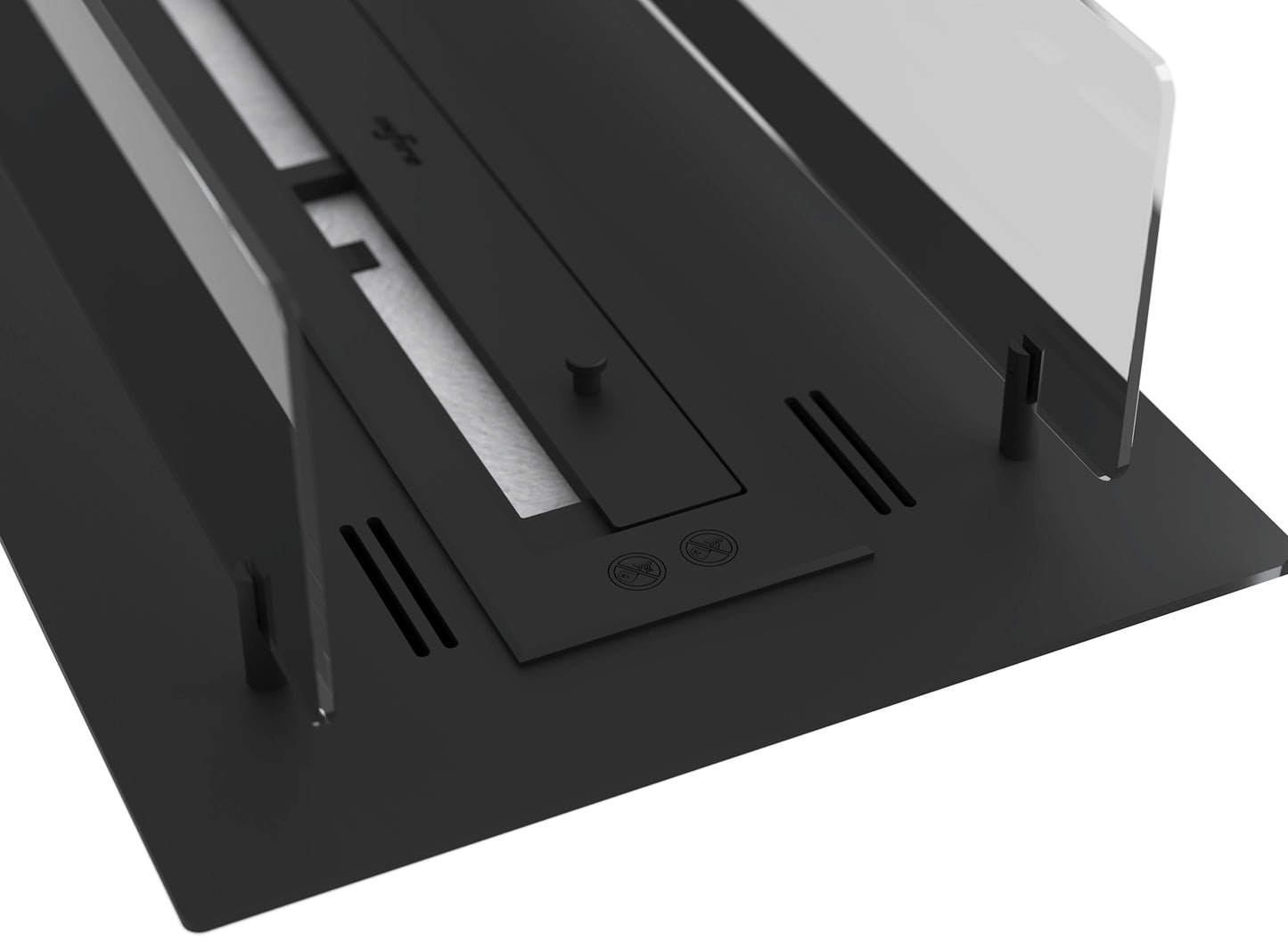 Biokamīns Inser 60/32/550; 100/32/50; 120/32/50 cm melns - N1 Home