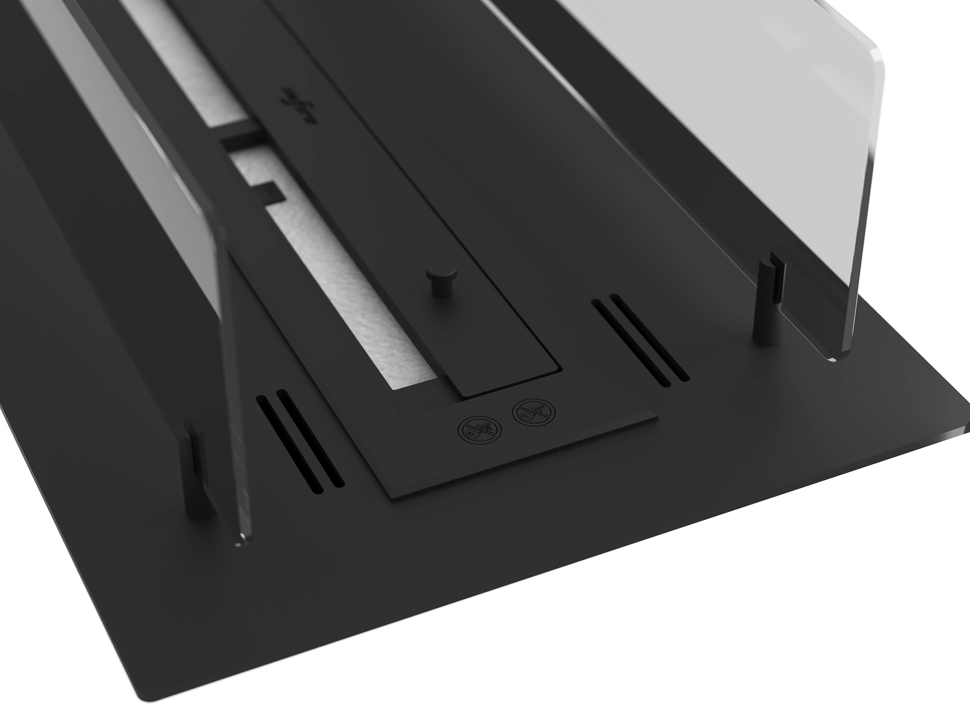 Biokamīns Inser 60/32/550; 100/32/50; 120/32/50 cm melns - N1 Home