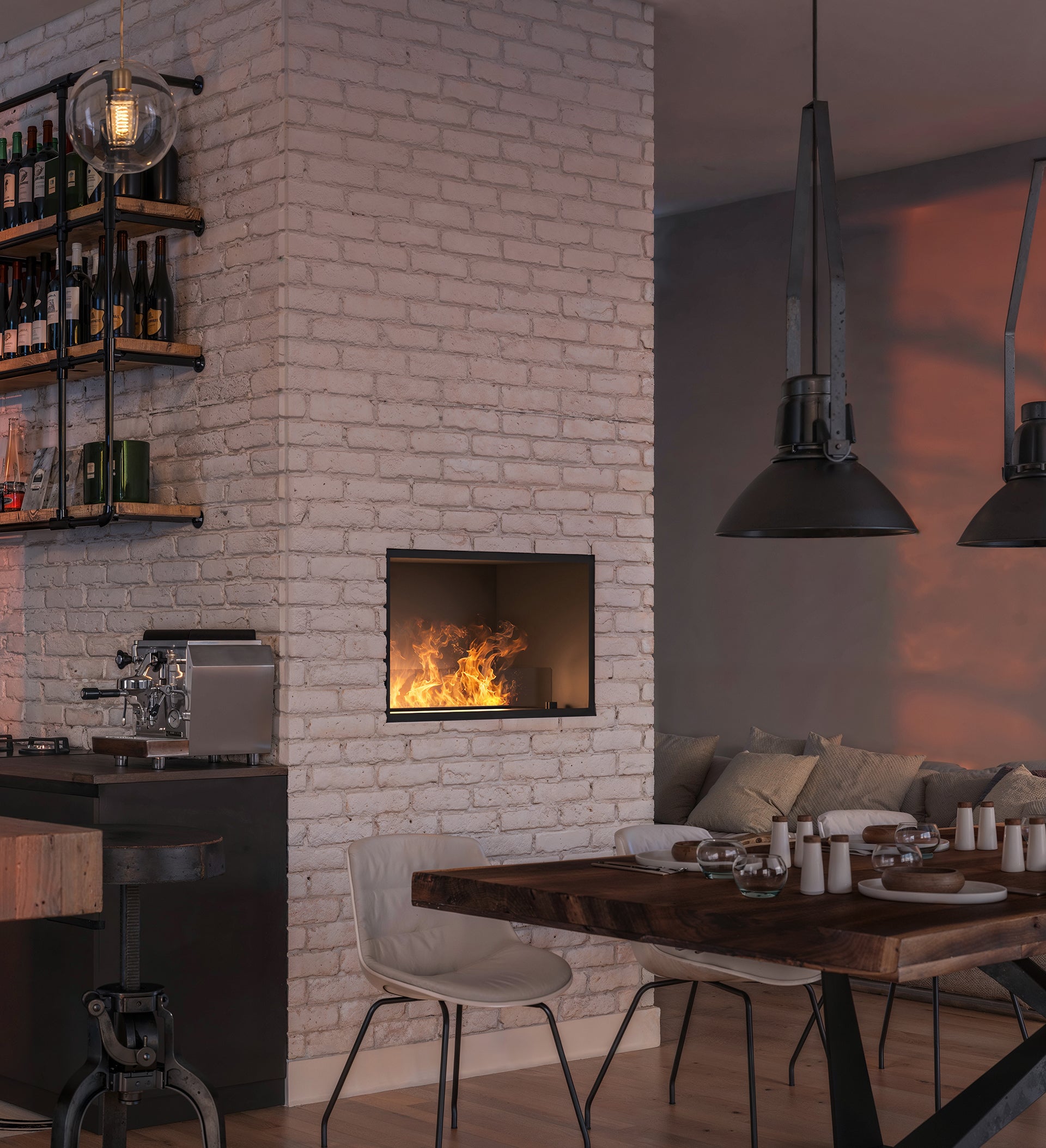 Elektriskais kamīns Invap inside 80/45/40 cm melns - N1 Home