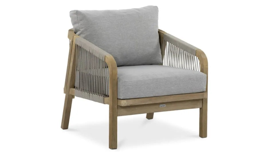 Koka dārza mēbeļu komplekts Jaco Caffe pelēks - N1 Home