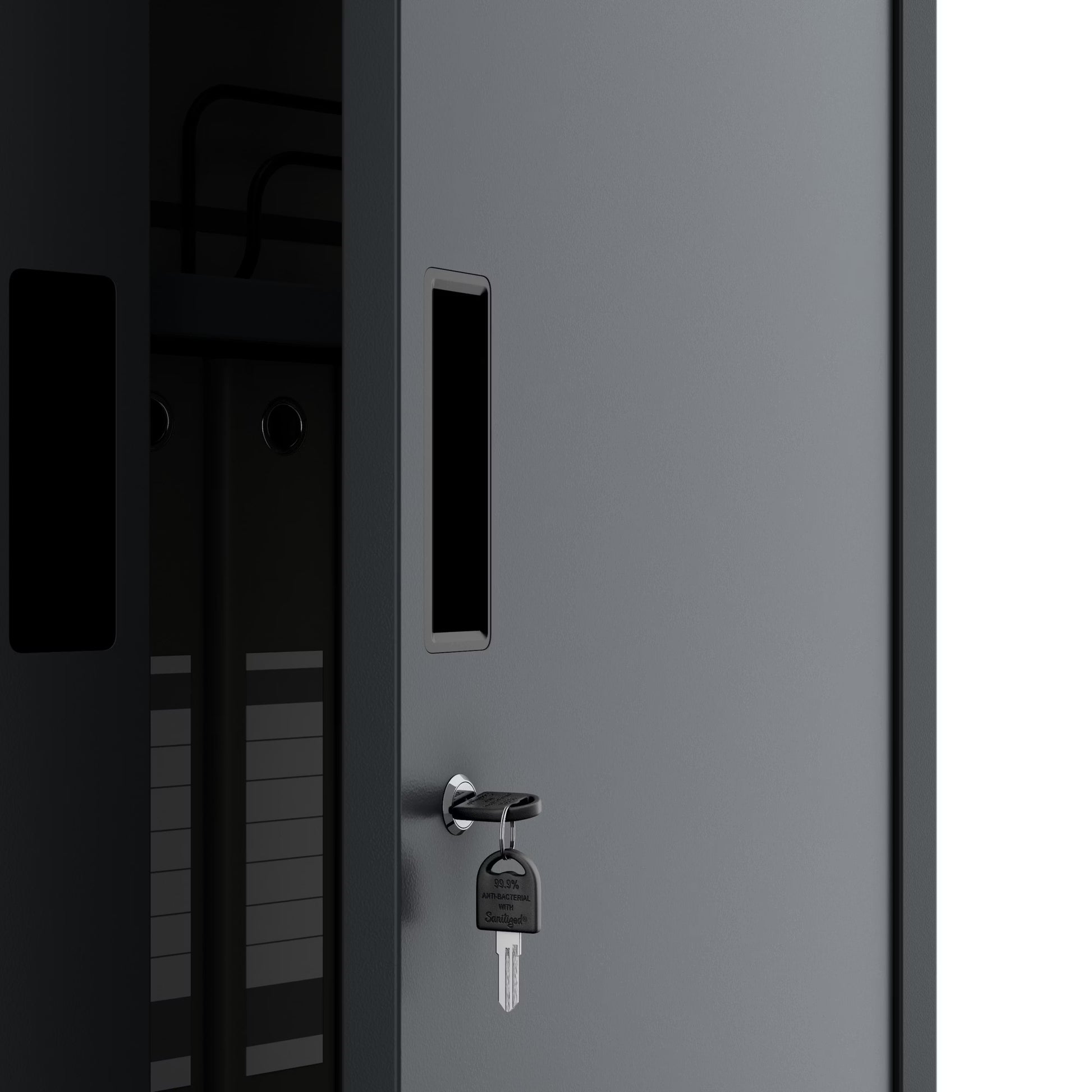 Skapis Yan kompakts 175/80/40 cm antracīts - N1 Home