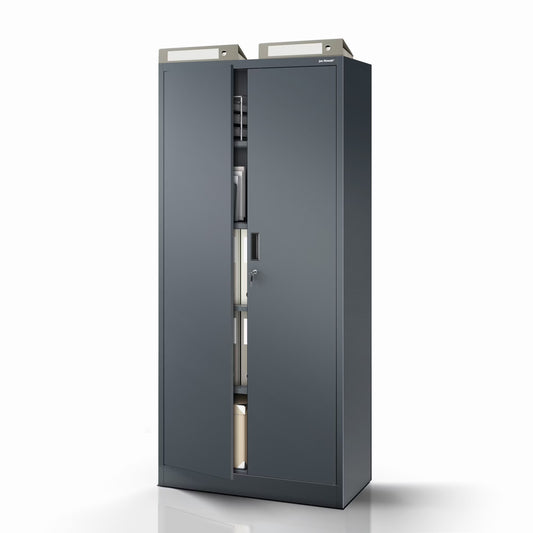 Skapis Yan kompakts 175/80/40 cm antracīts - N1 Home