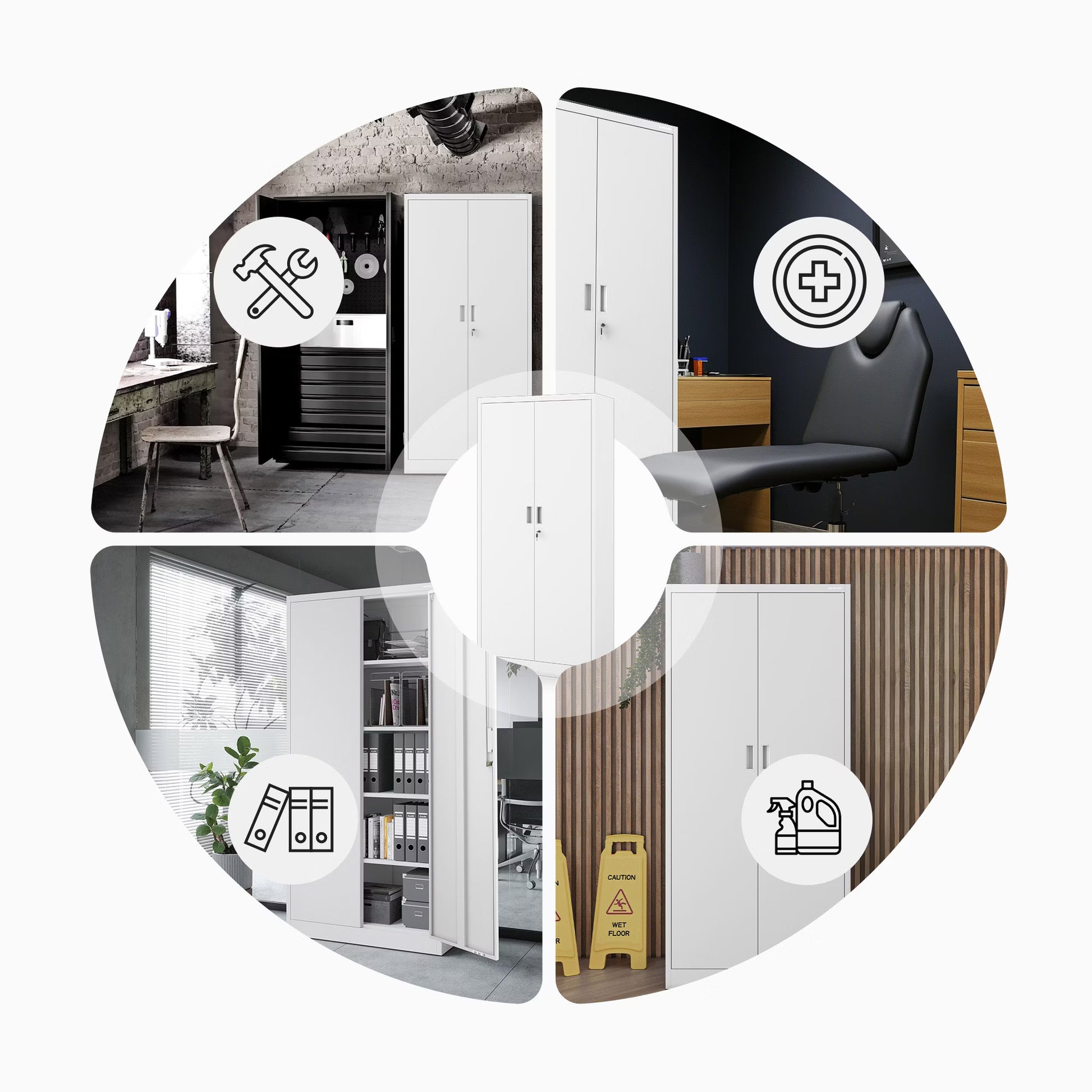 Skapis Yan kompakts 175/80/40 cm melns - N1 Home